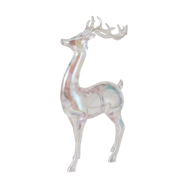 Christmas Decoration Iridescent Reindeer Small Assorted Kmart