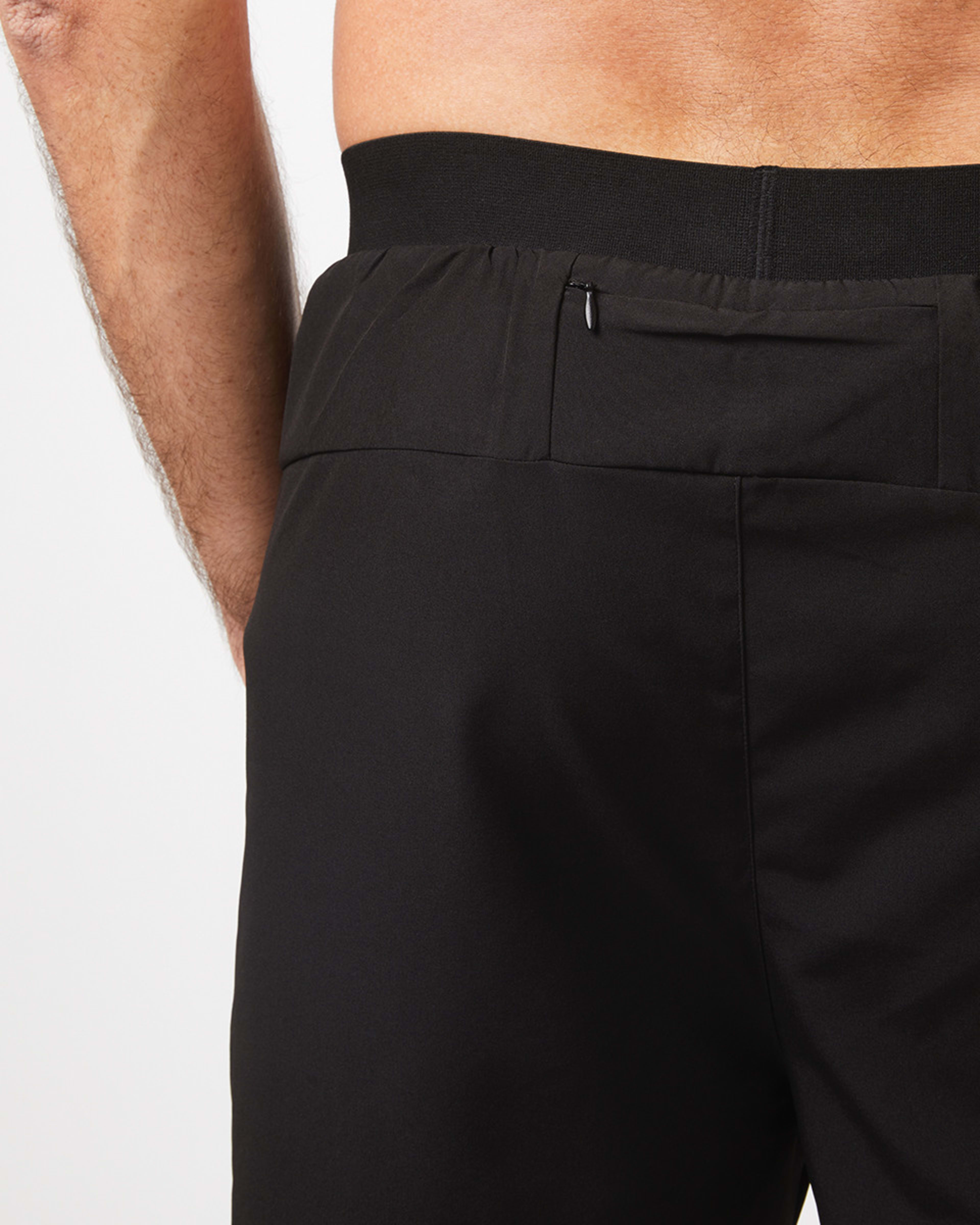 4 Active Mens Dual Layer Shorts Black, 4 of 8