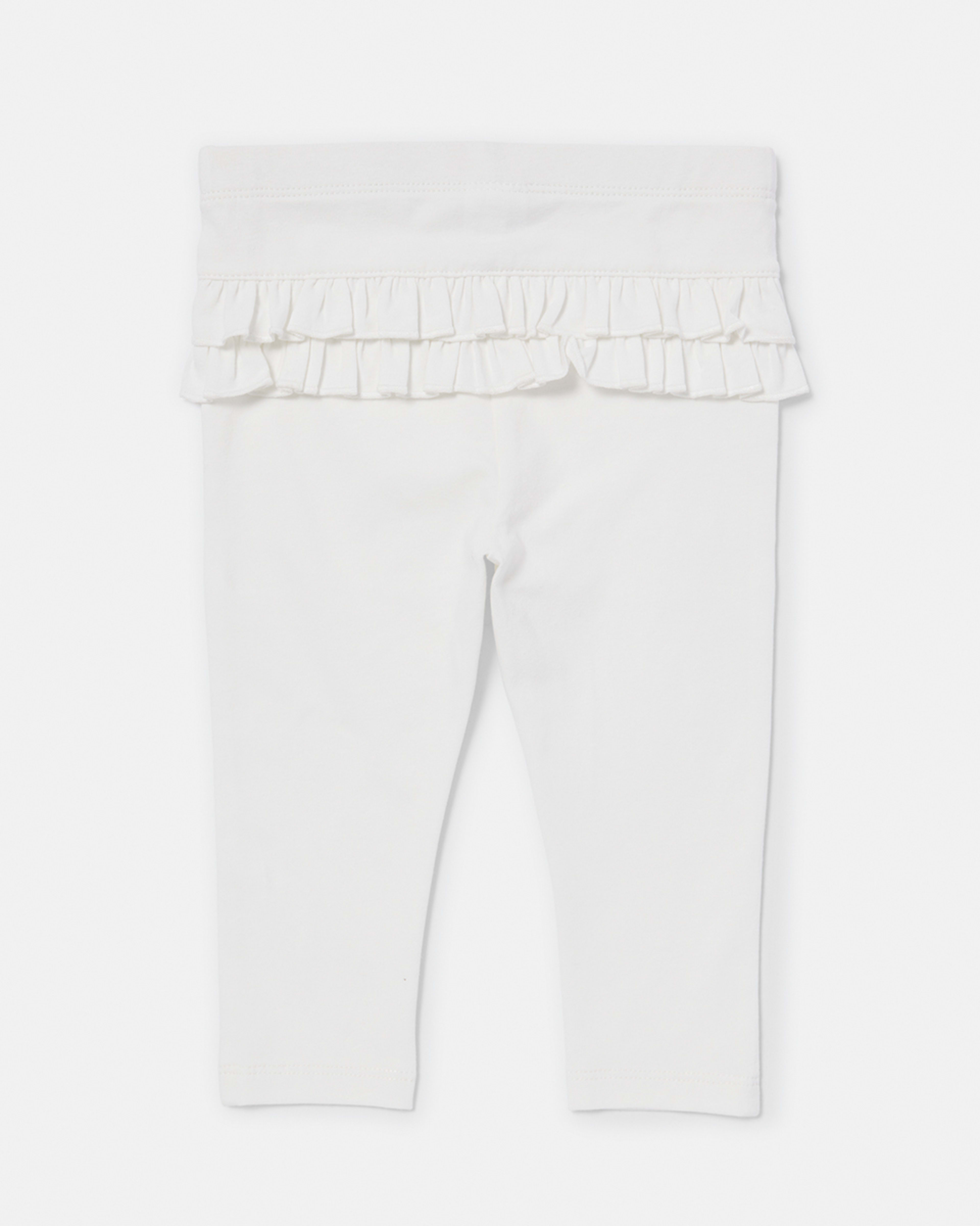 1 Frill Back Leggings Cream C