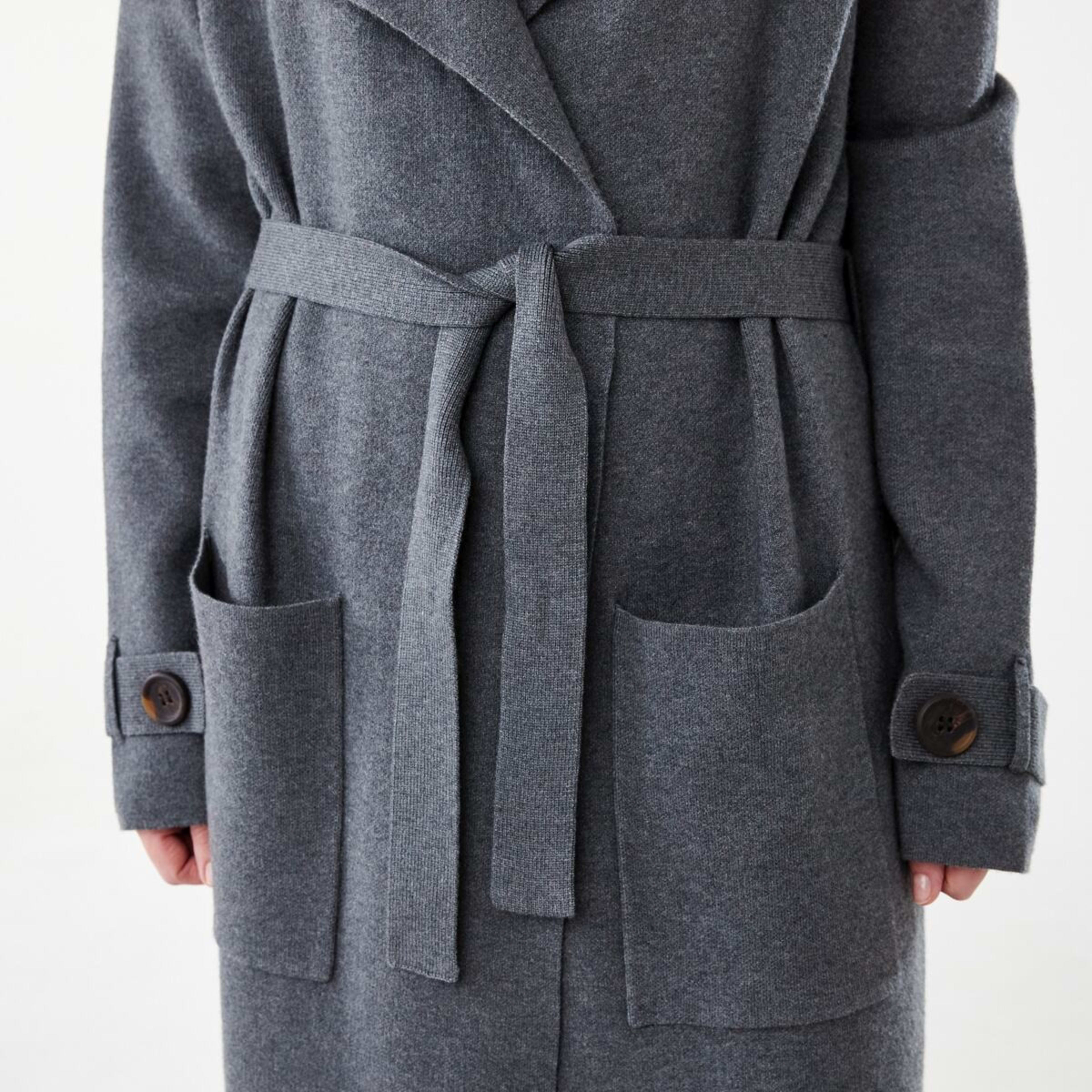 7 Trench Coatigan Gry Chmrle, 7 of 8