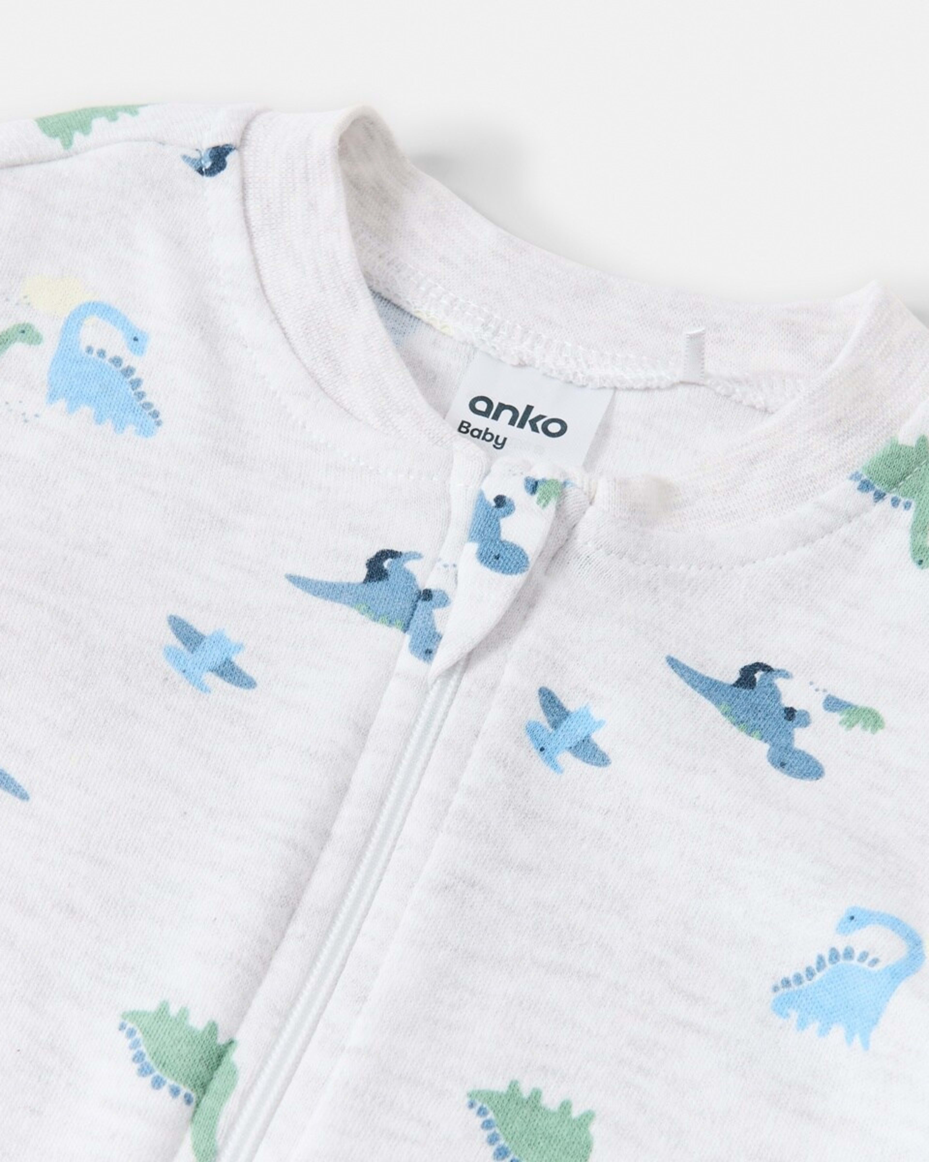 8 3 Pack Coveralls Blu Dino, 8 of 8