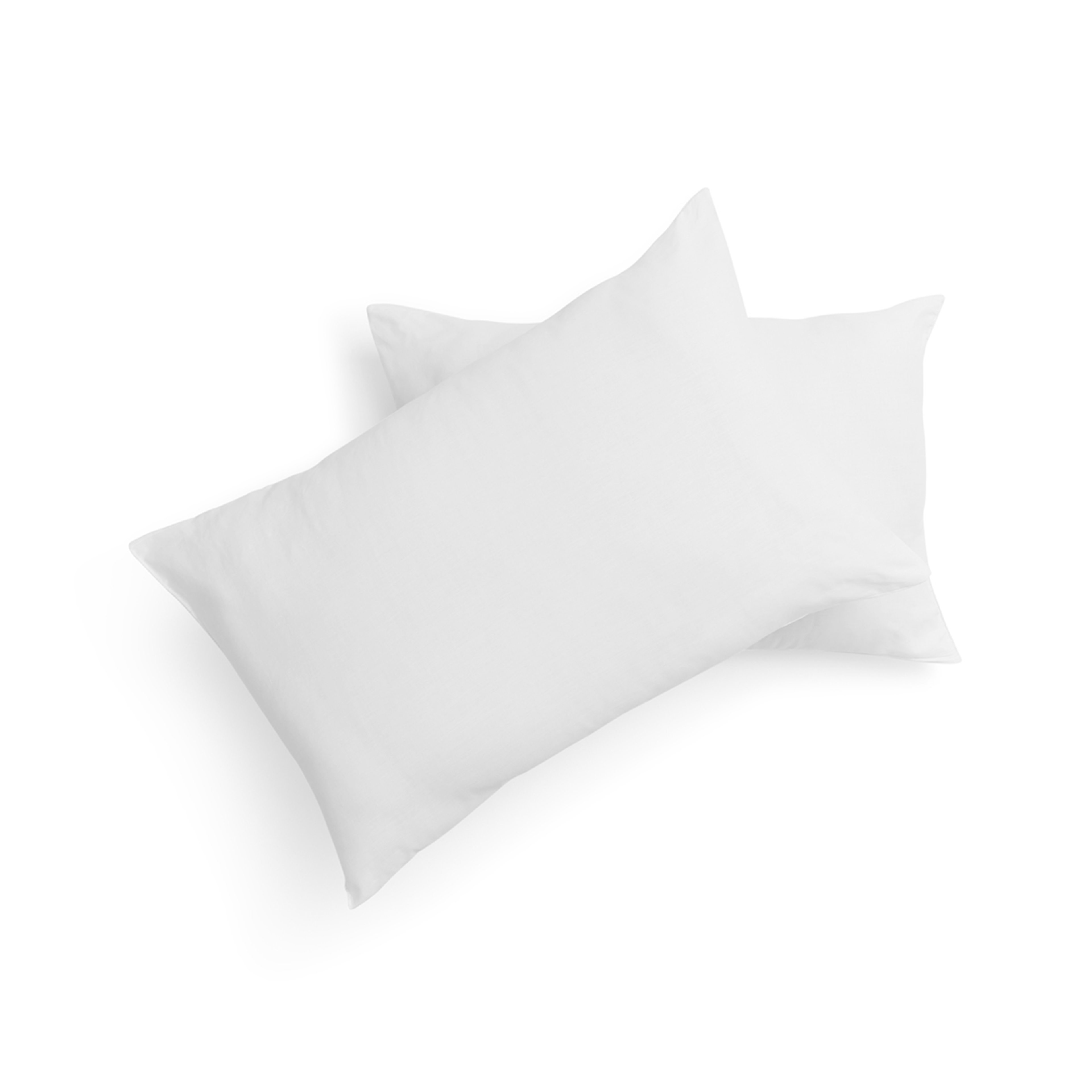 2 2 Pack Cotton Rich Cover Pillows - Medium Profile, White, 2 of 6