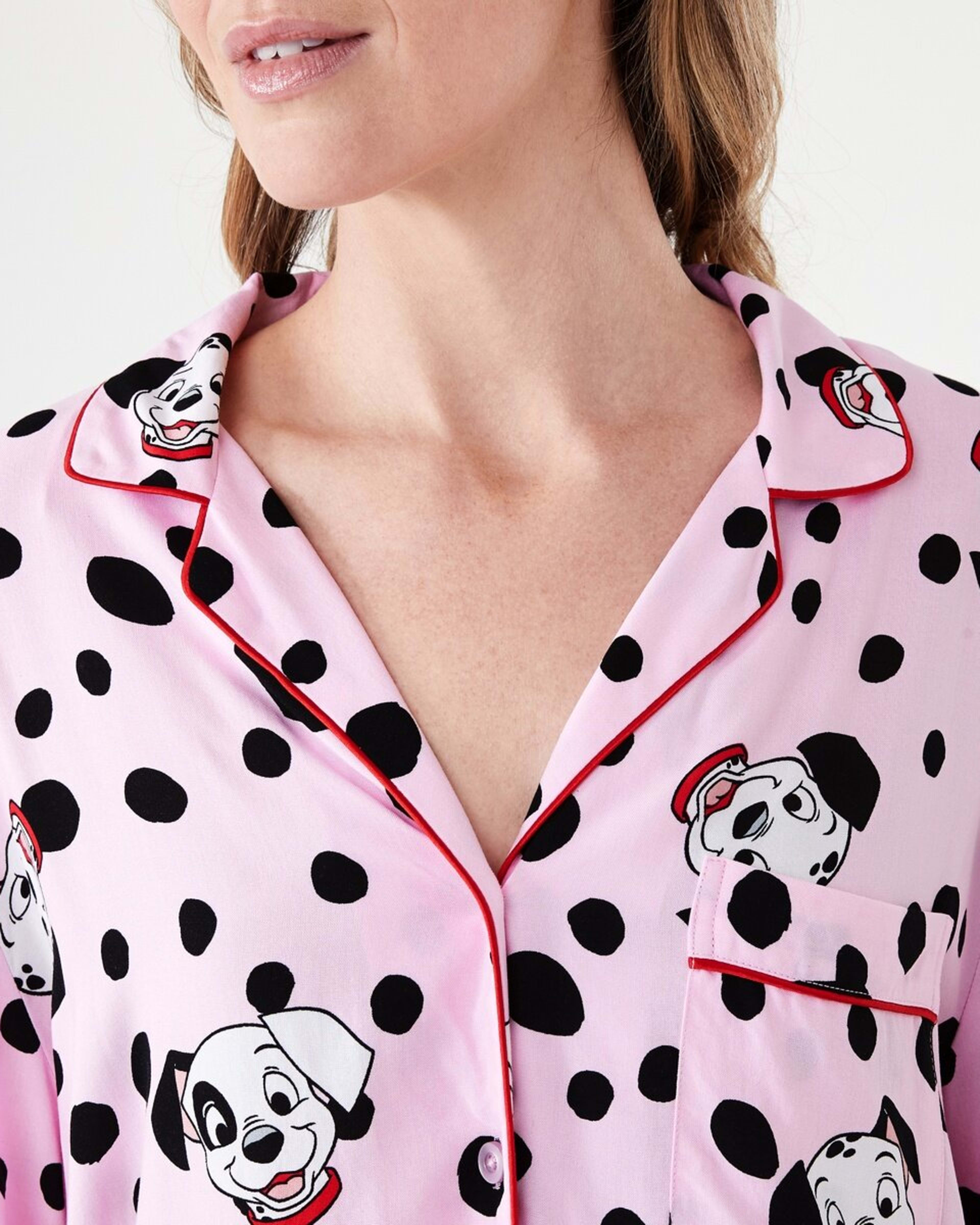 5 101 Dalmatians License Long Sleeve Top and Pants Woven Pyjama Set 101 DALMATIANS PINK LADY, 5 of 8