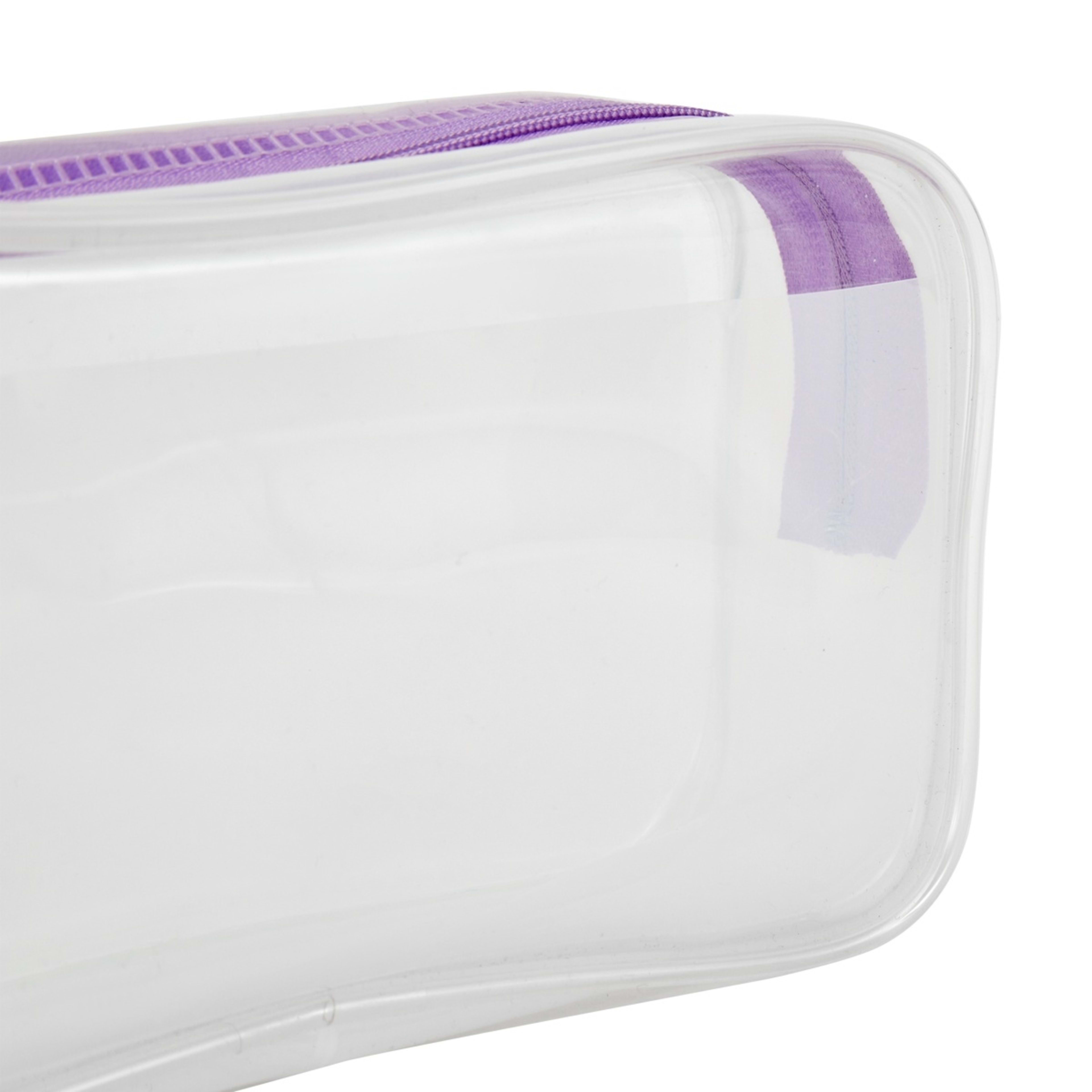 4 Soft Plastic Pencil Case - Clear, 4 of 7