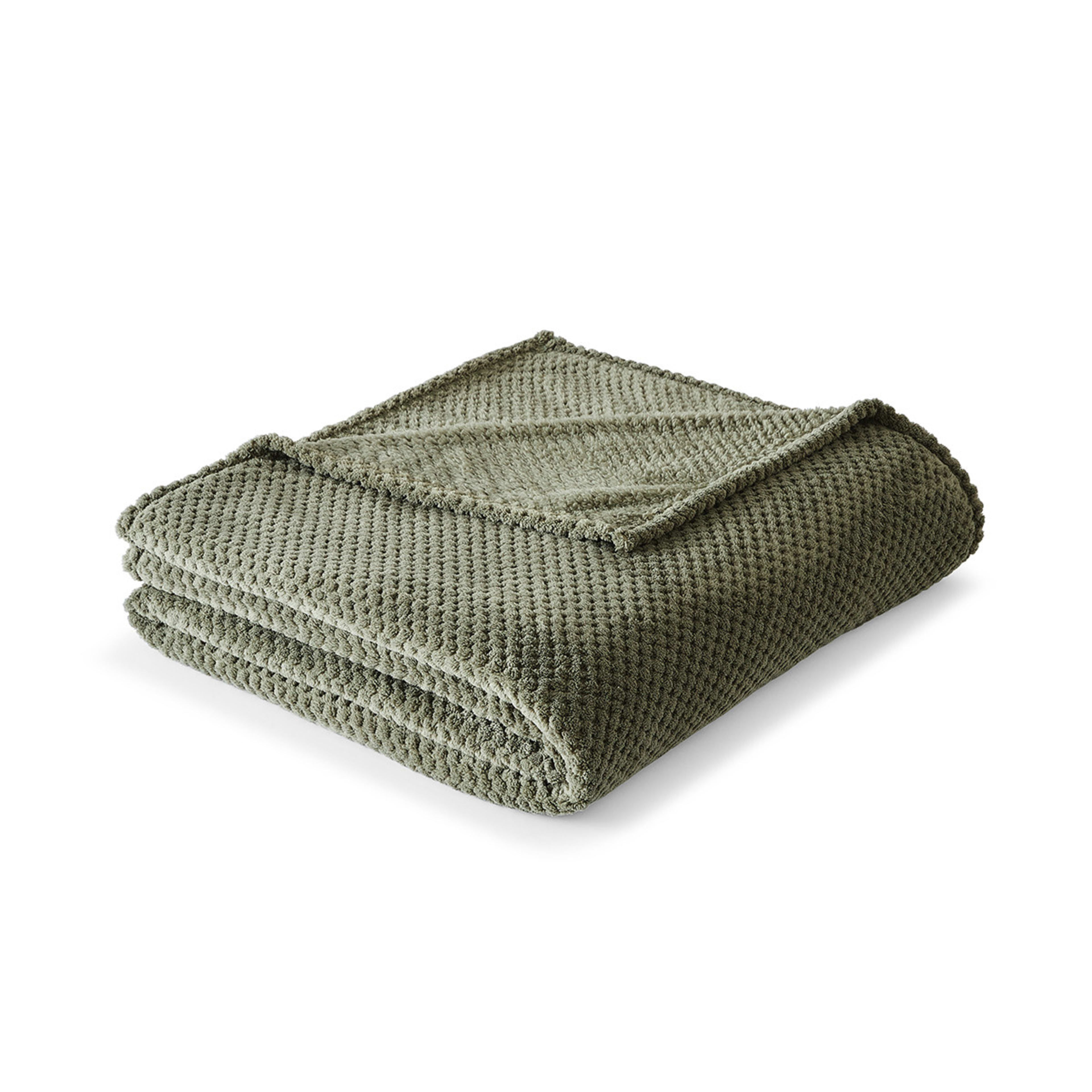 Coral Jacquard Blanket Double/Queen Bed, Forest Kmart NZ