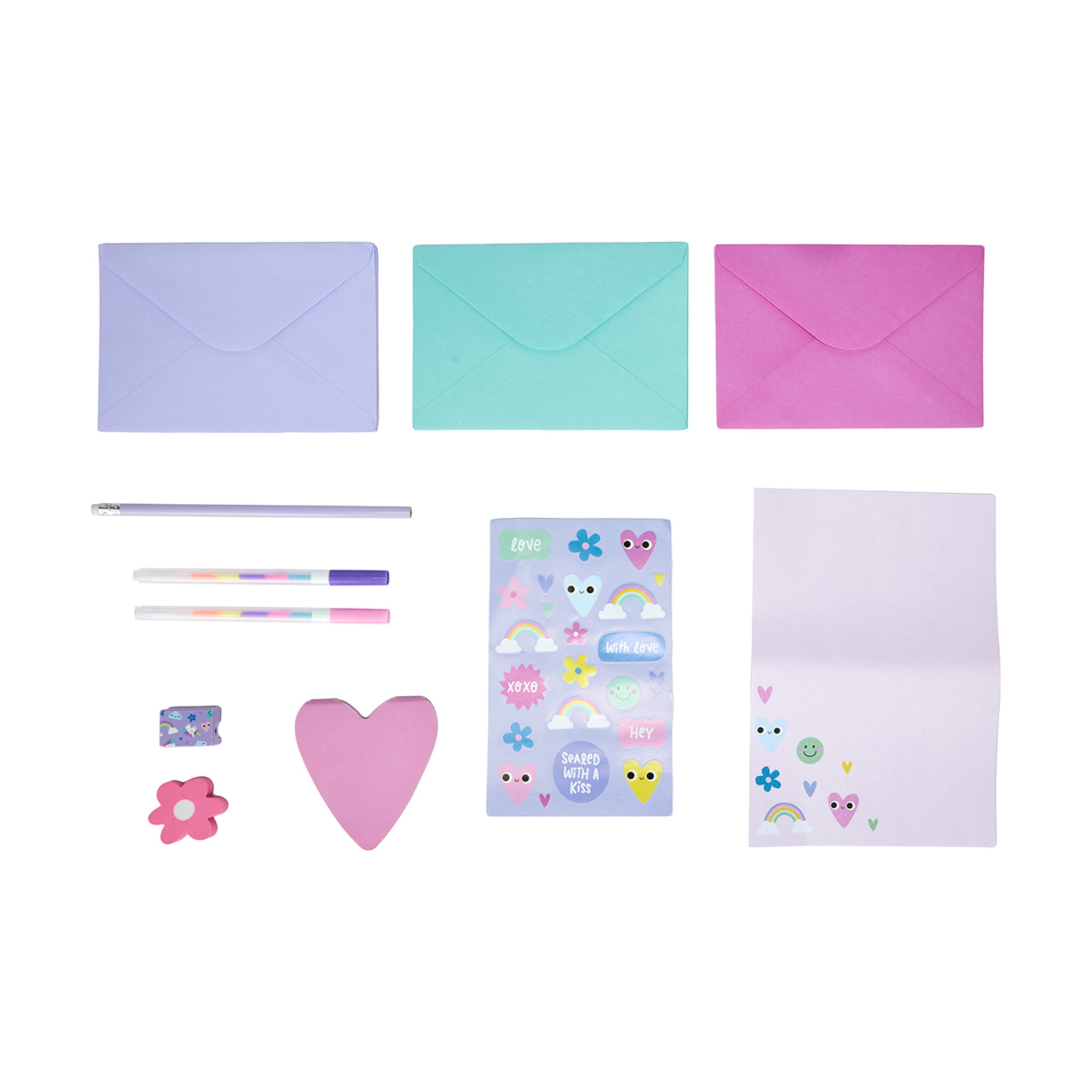 26 Piece Letter Writing Stationery Case Kmart