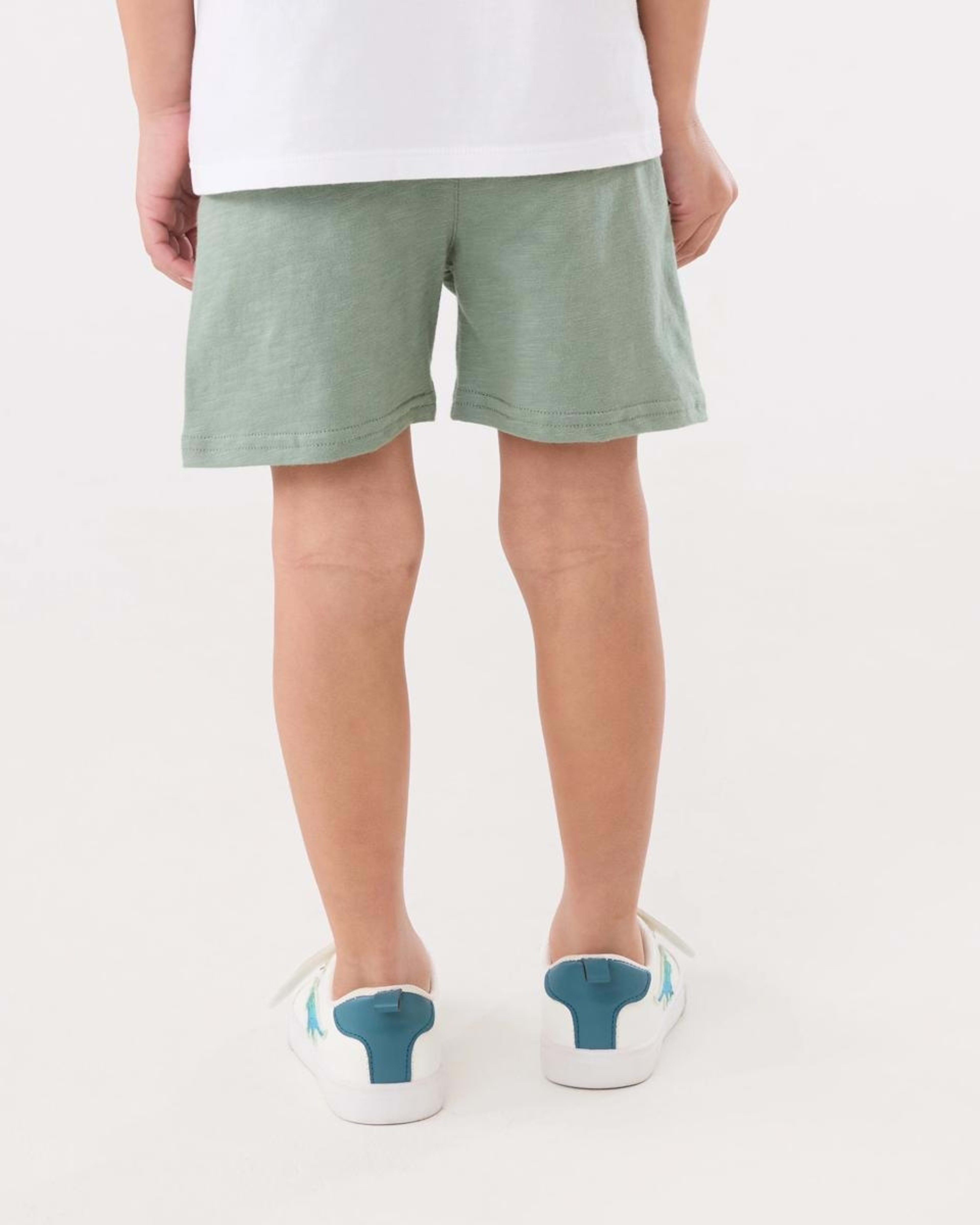 2 Cotton Knit Shorts CHINOIS GREEN, 2 of 5