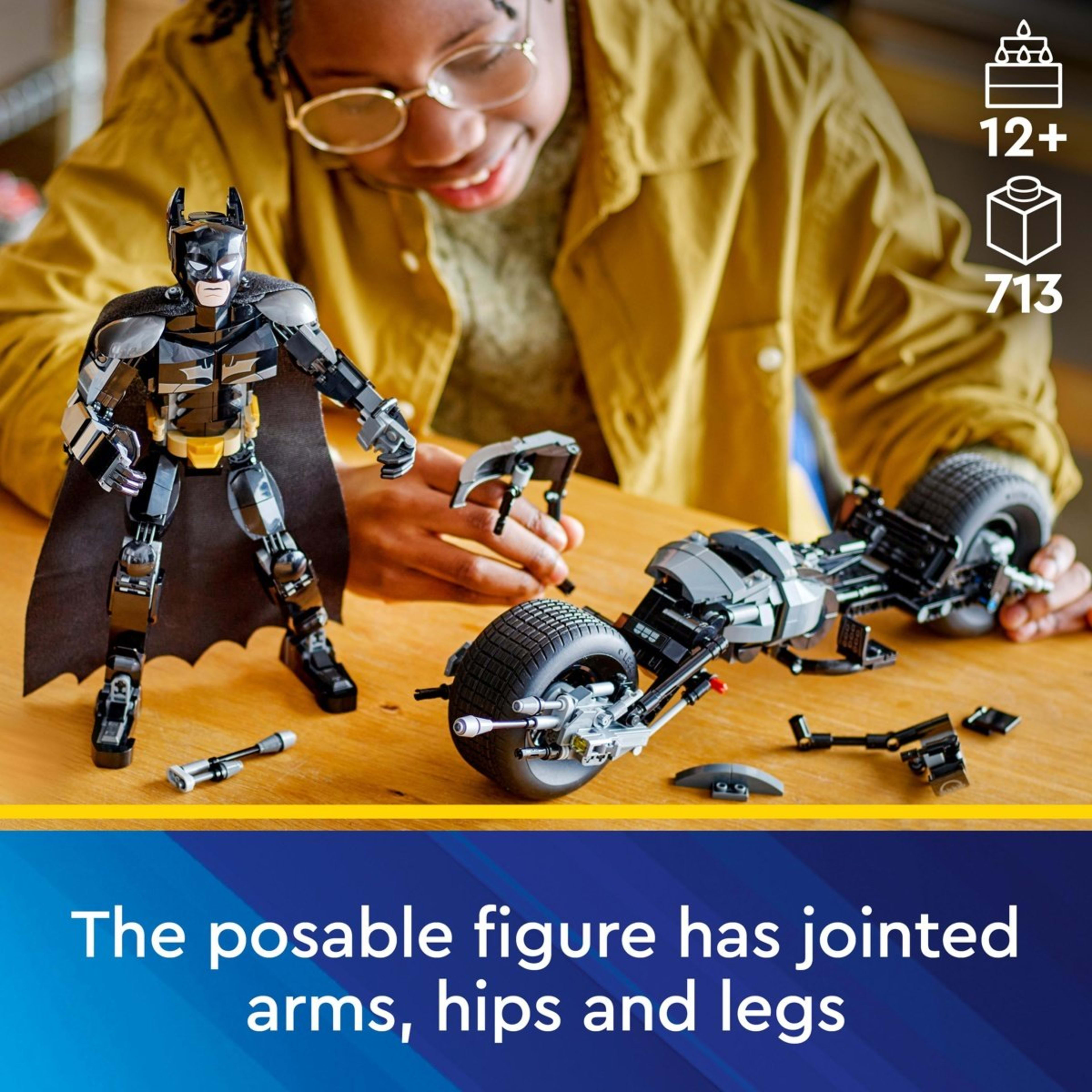 8 LEGO Super Heroes DC Batman Construction Figure and the Bat-Pod Bike 76273, 8 of 11