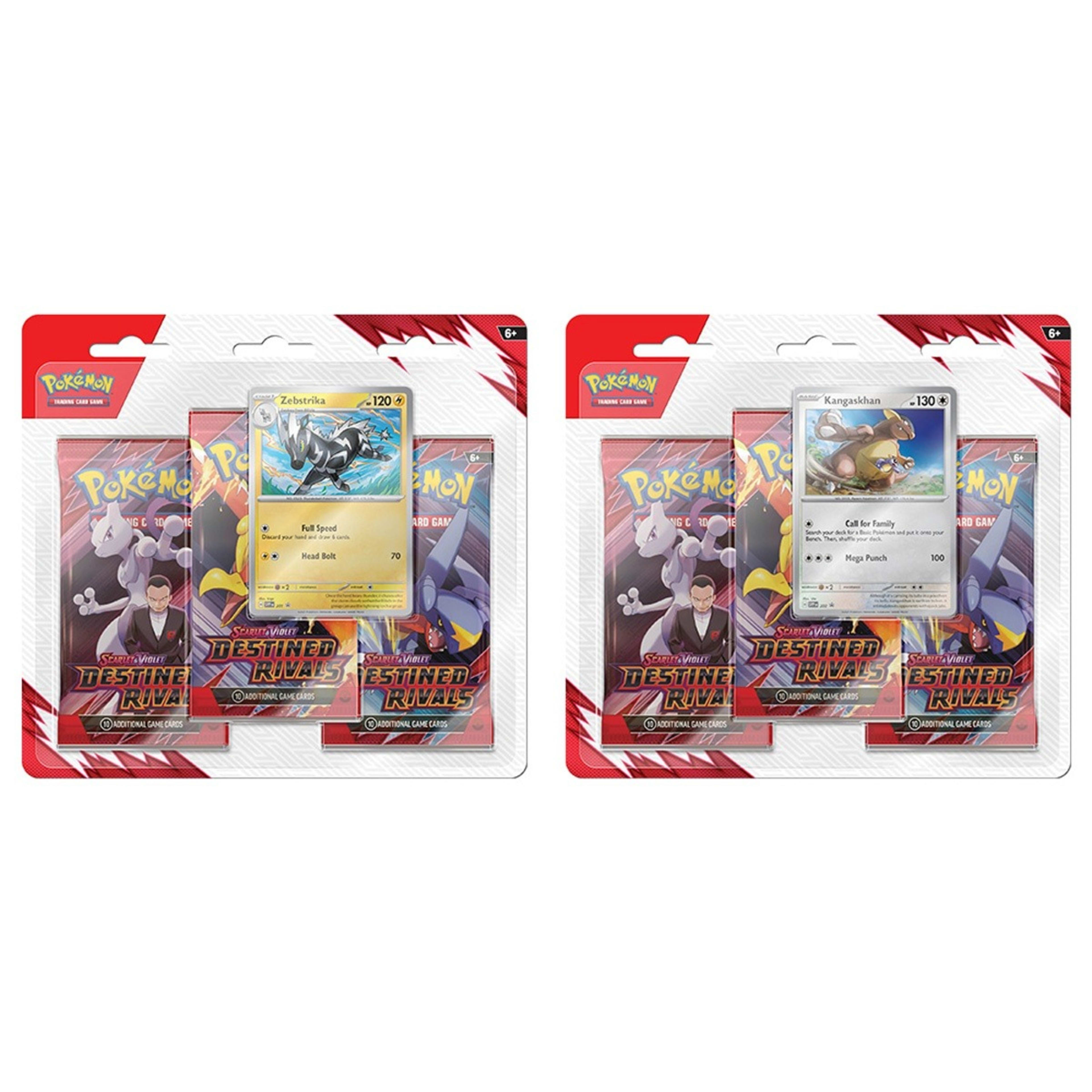 1 Pokemon Trading Card Game: Scarlet & Violet Destined Rivals Three-Booster Blister Pack - Assorted