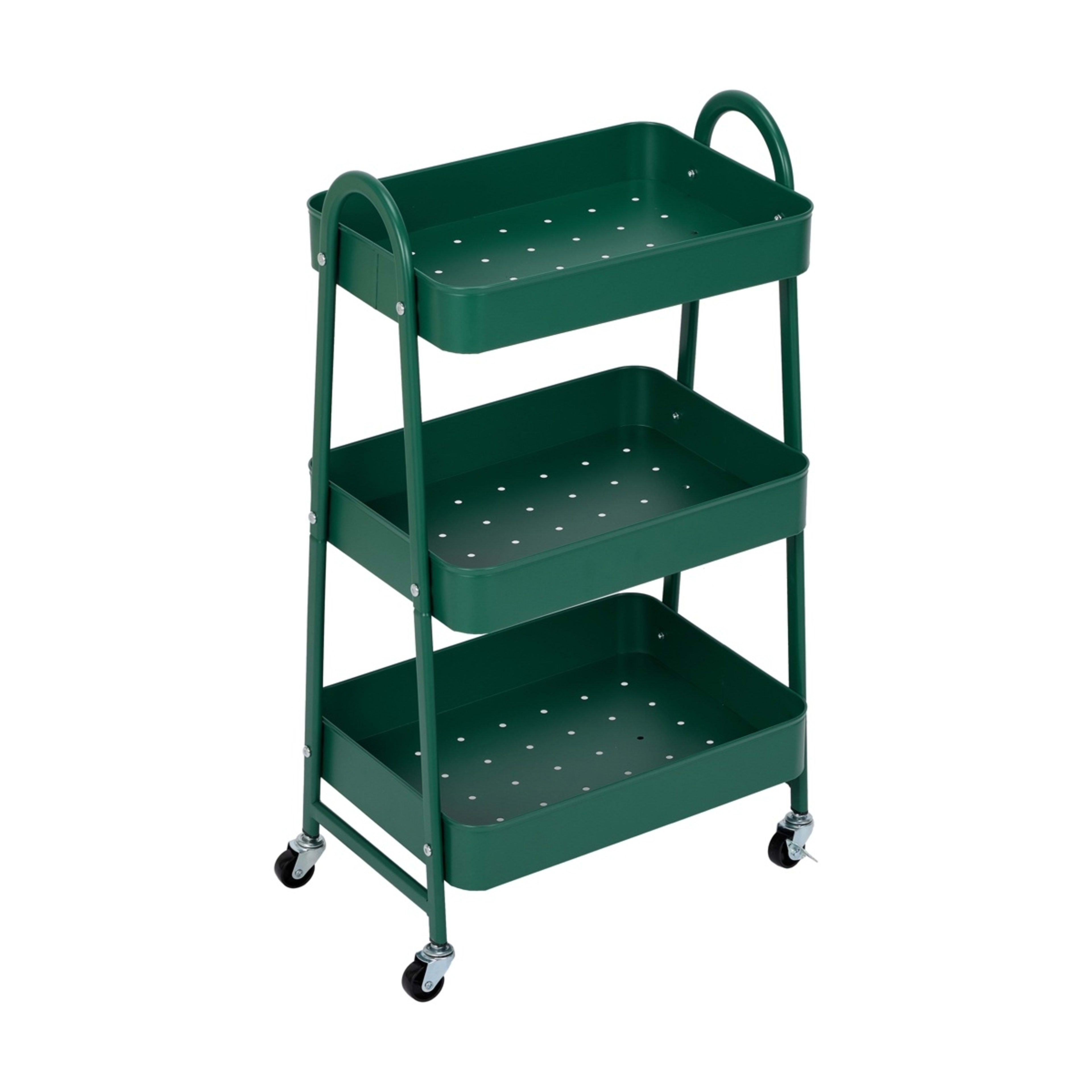 1 Green 3 Tier Trolley, 1 of 7