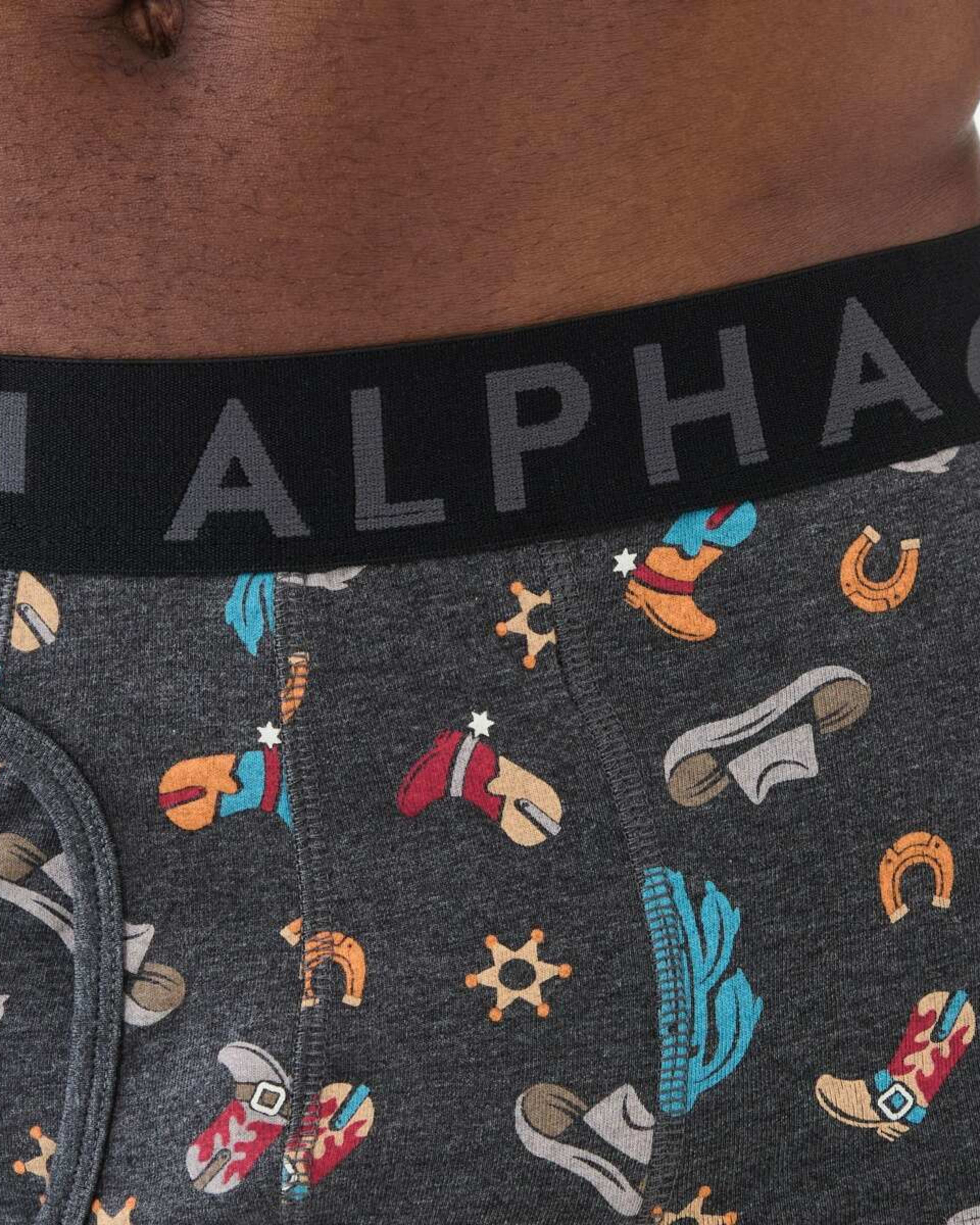 7 3 Pack Fly Front Print Trunks Yee Haw, 7 of 8
