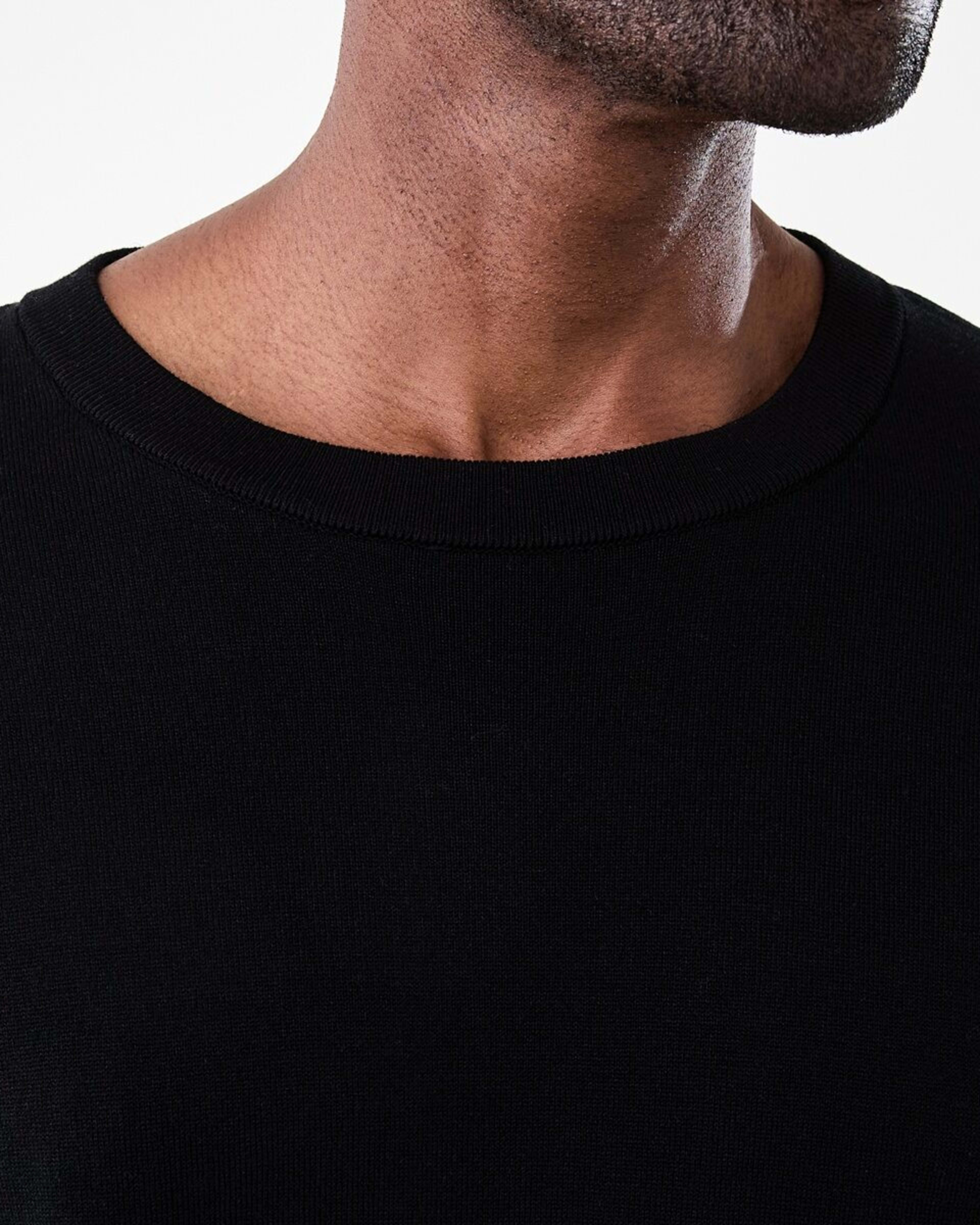5 Core Crew Neck Knit Jumper Black, 5 of 5