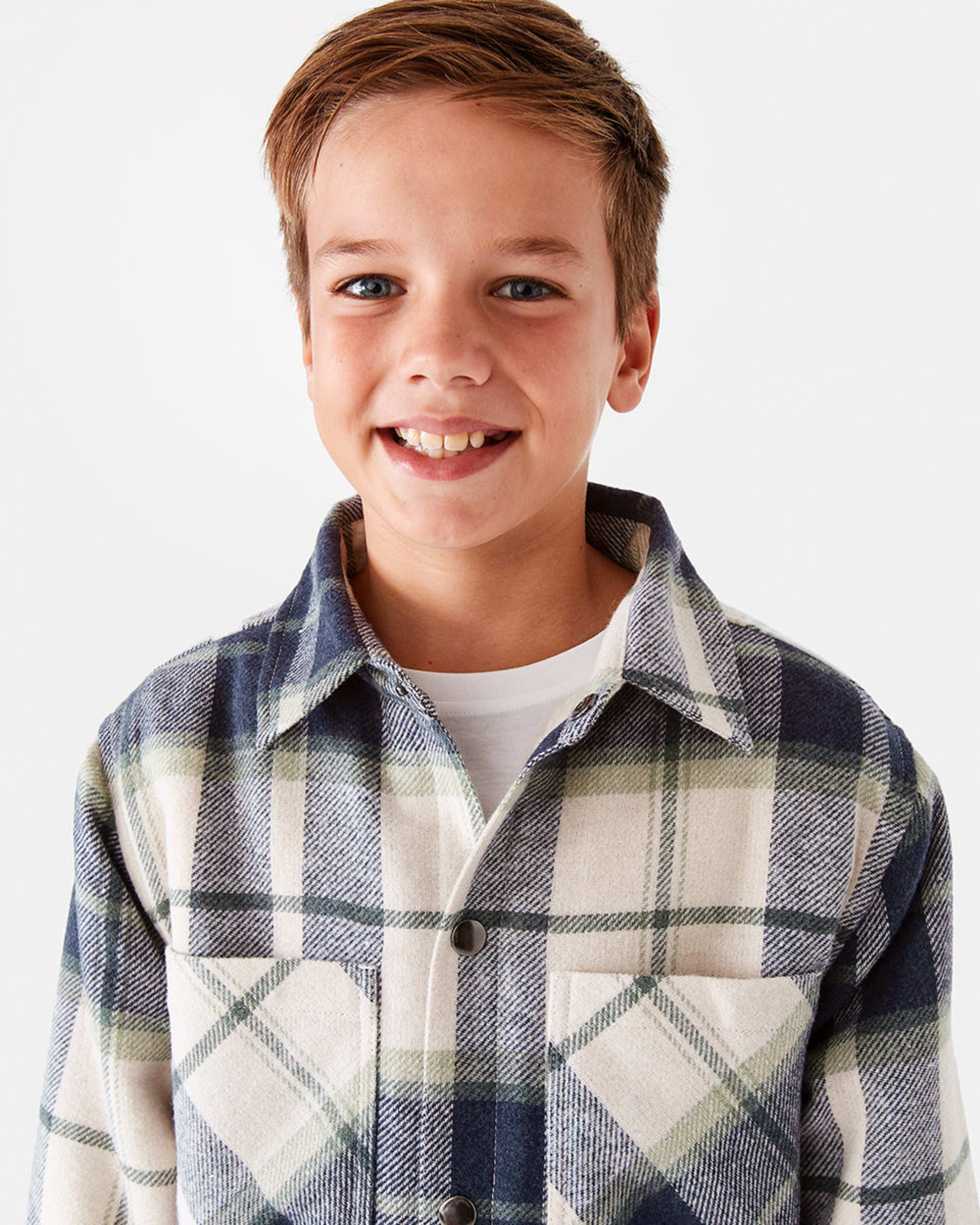 Sherpa Lined Plaid Jacket Kmart