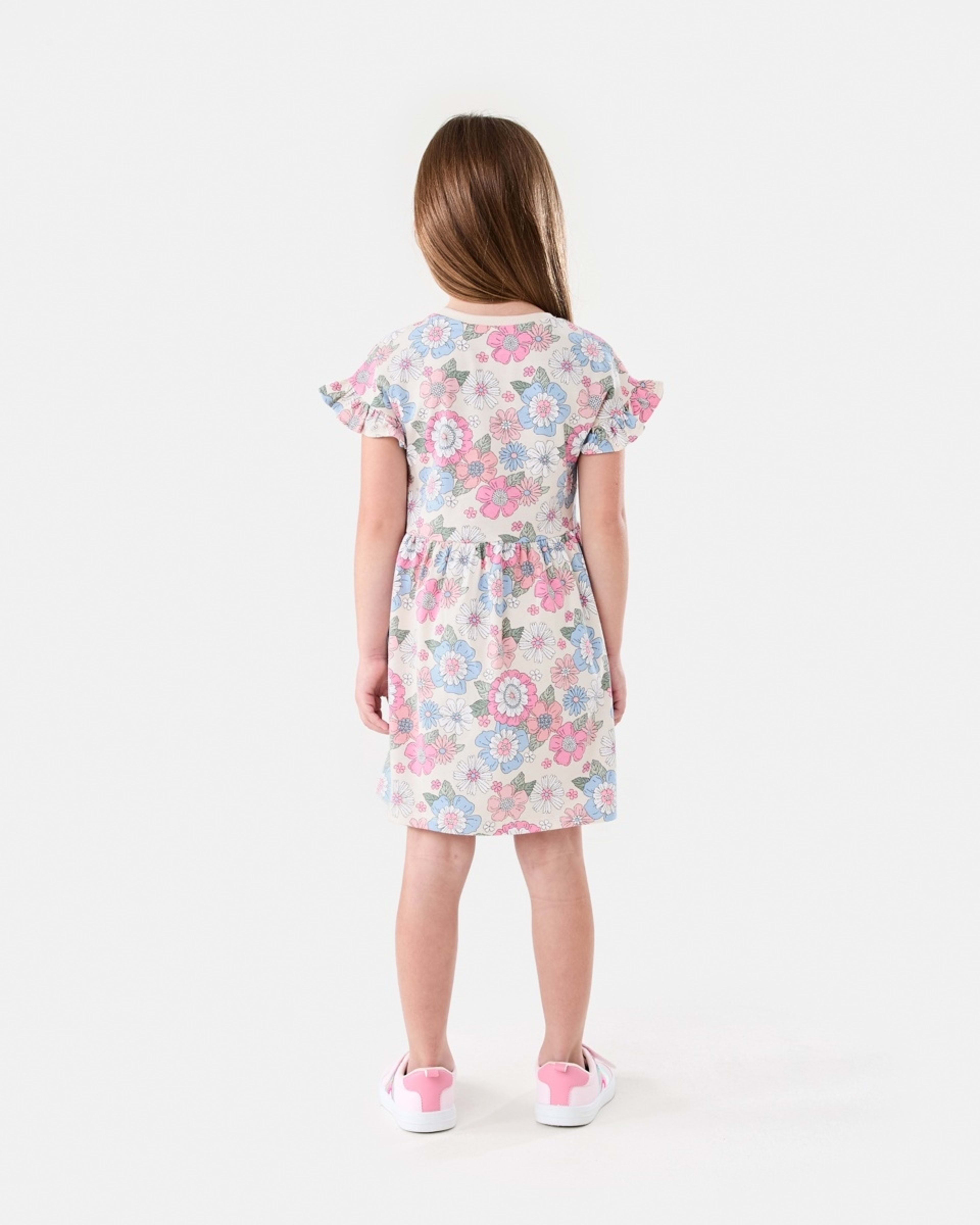 7 Jersey Dress RETRO BLOOMS CHALK, 7 of 7
