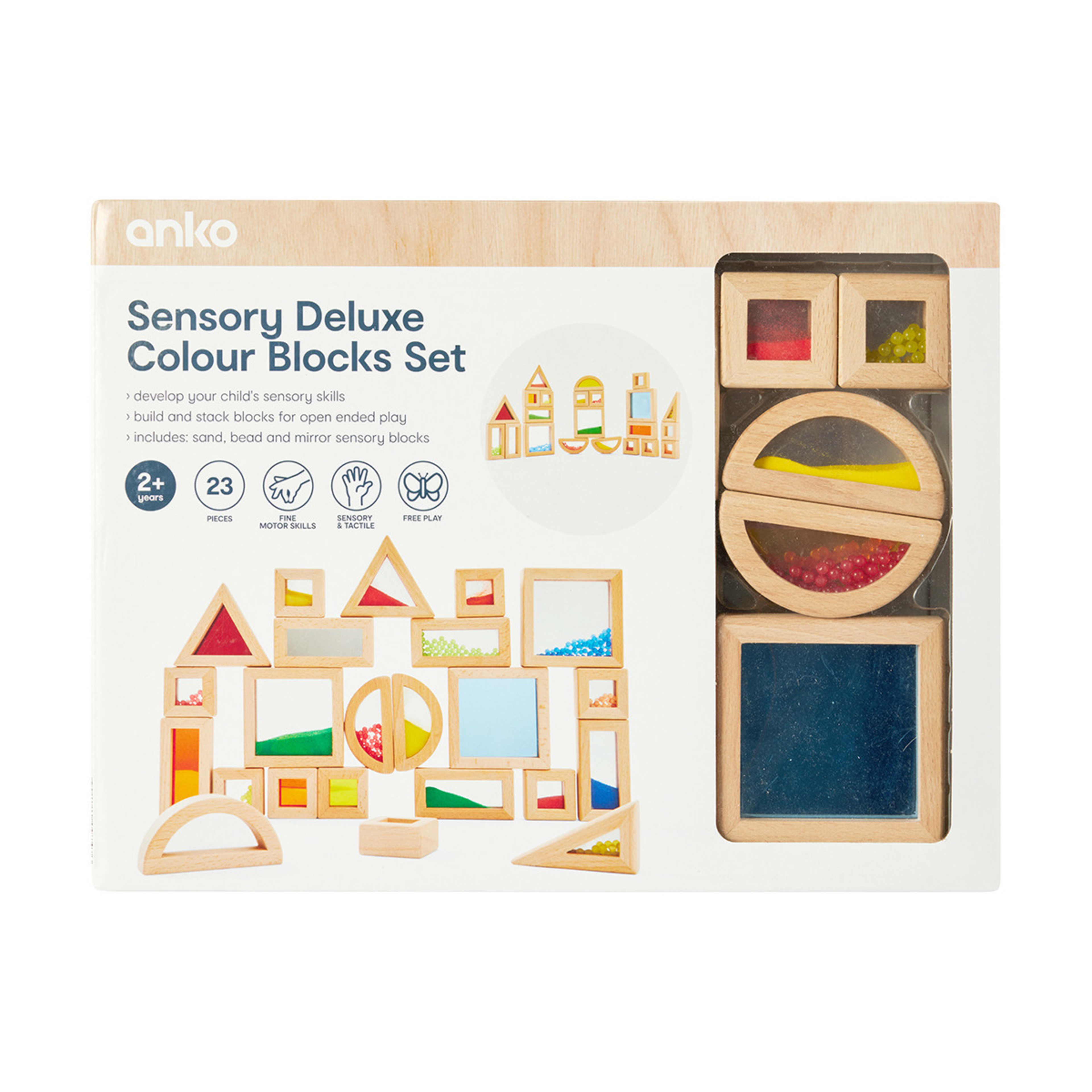9 23 Piece Sensory Deluxe Colour Blocks Set, 9 of 10