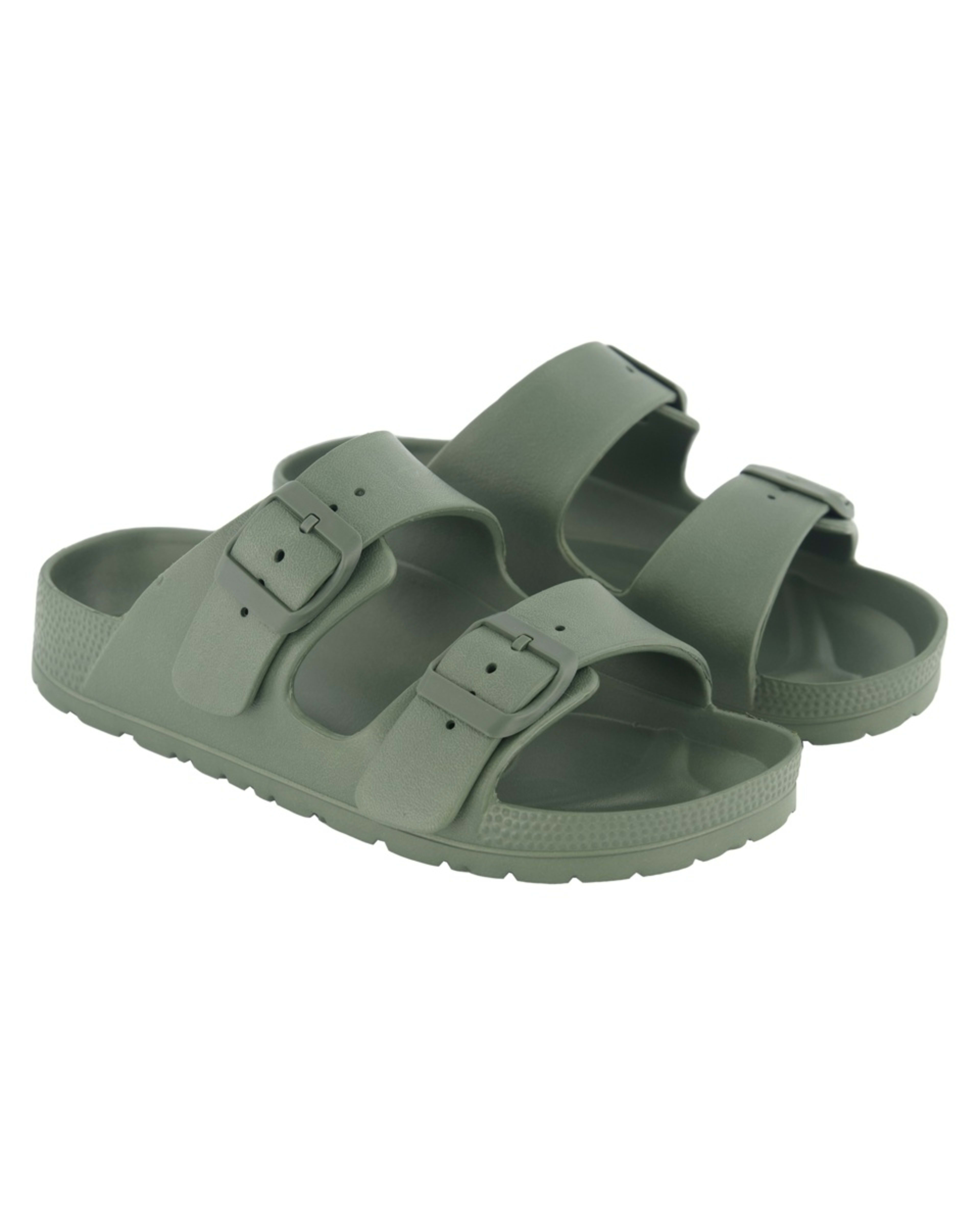 2 Two Band Buckle Slides Grn Beetle, 2 of 4