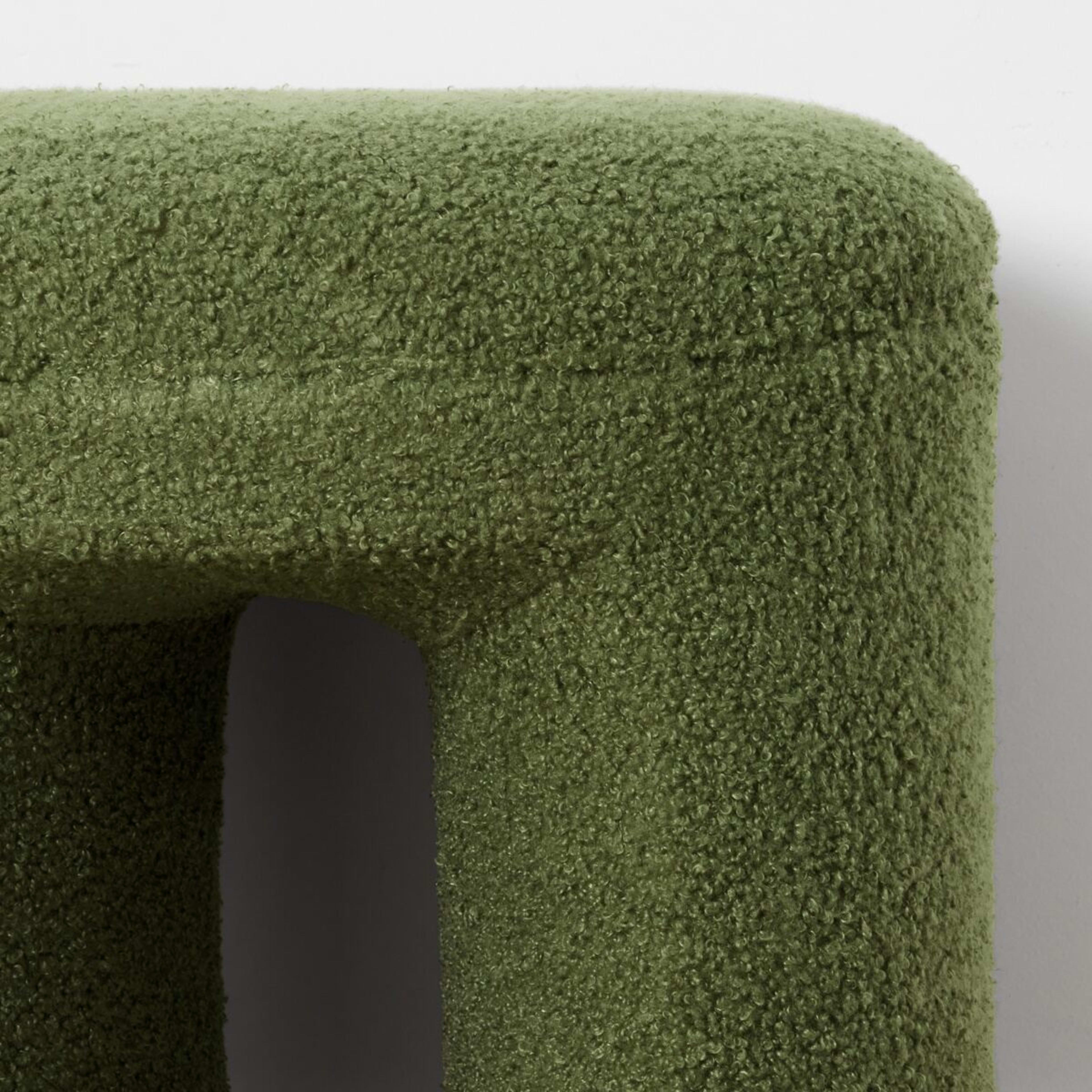 6 Boucle Ottoman - Green, 6 of 8