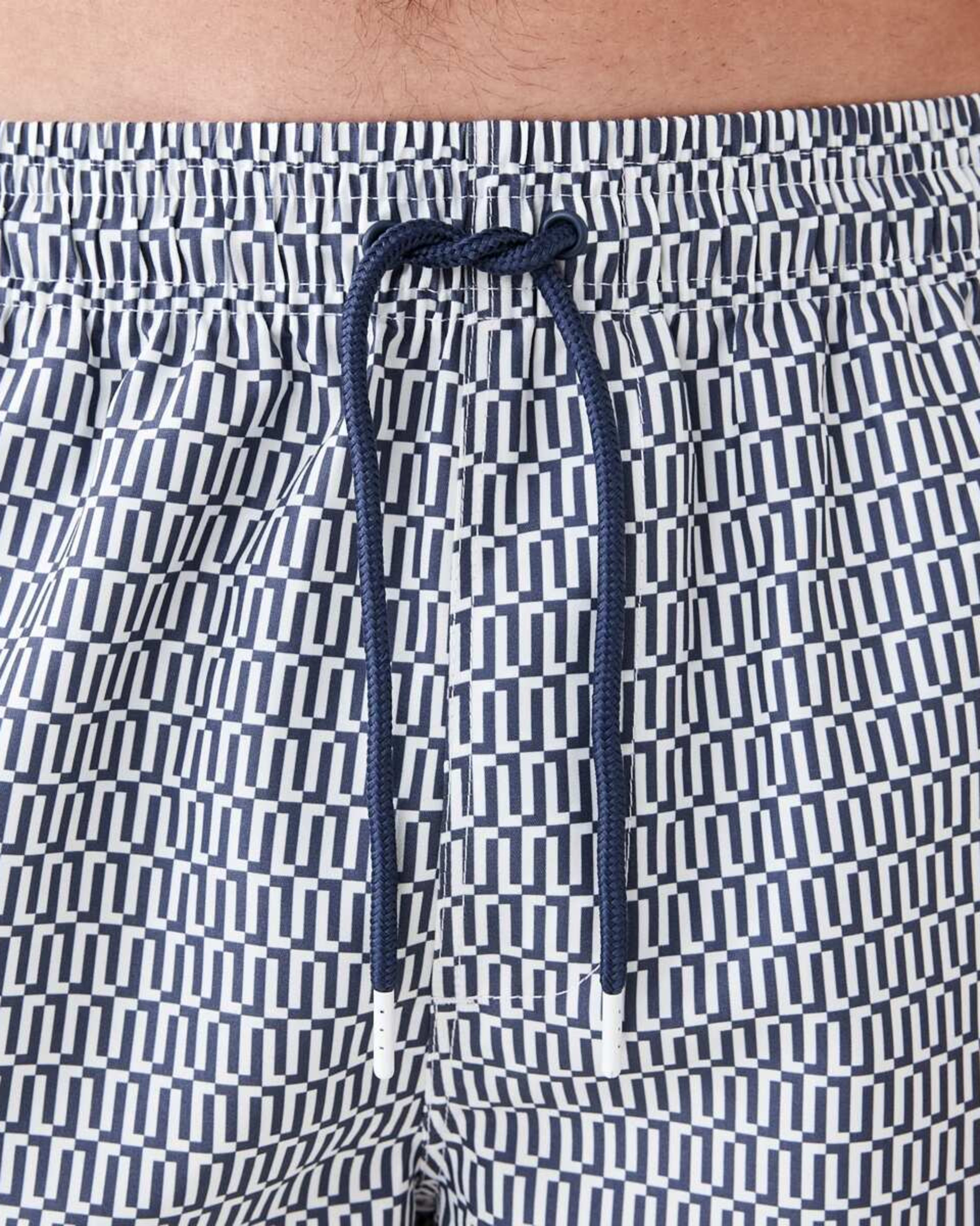 4 Regular Print Boardshorts LISBON GEO BLUE OMBRE, 4 of 6