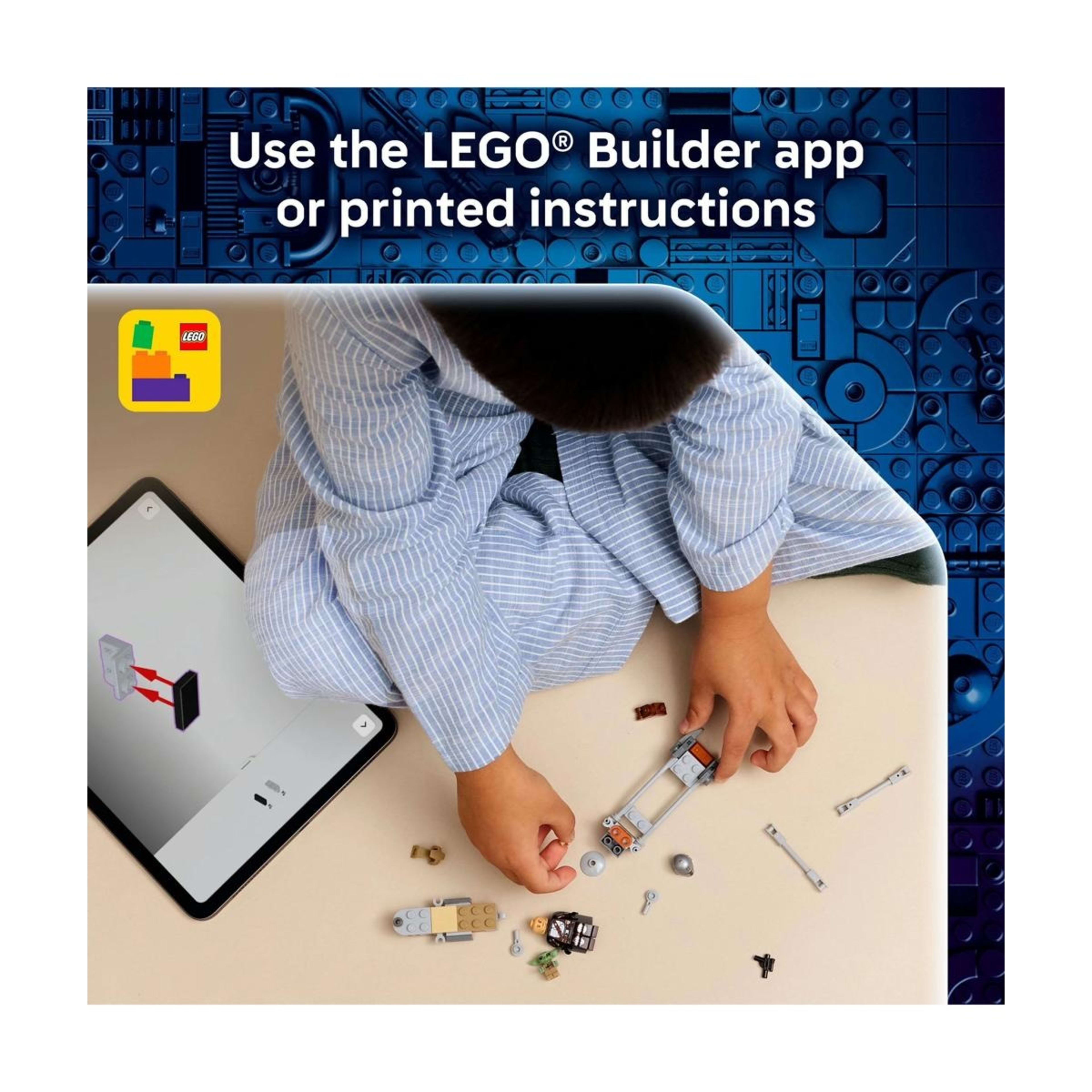 7 LEGO Star Wars The Mandalorian & Grogu's Speeder Bike 75436, 7 of 10