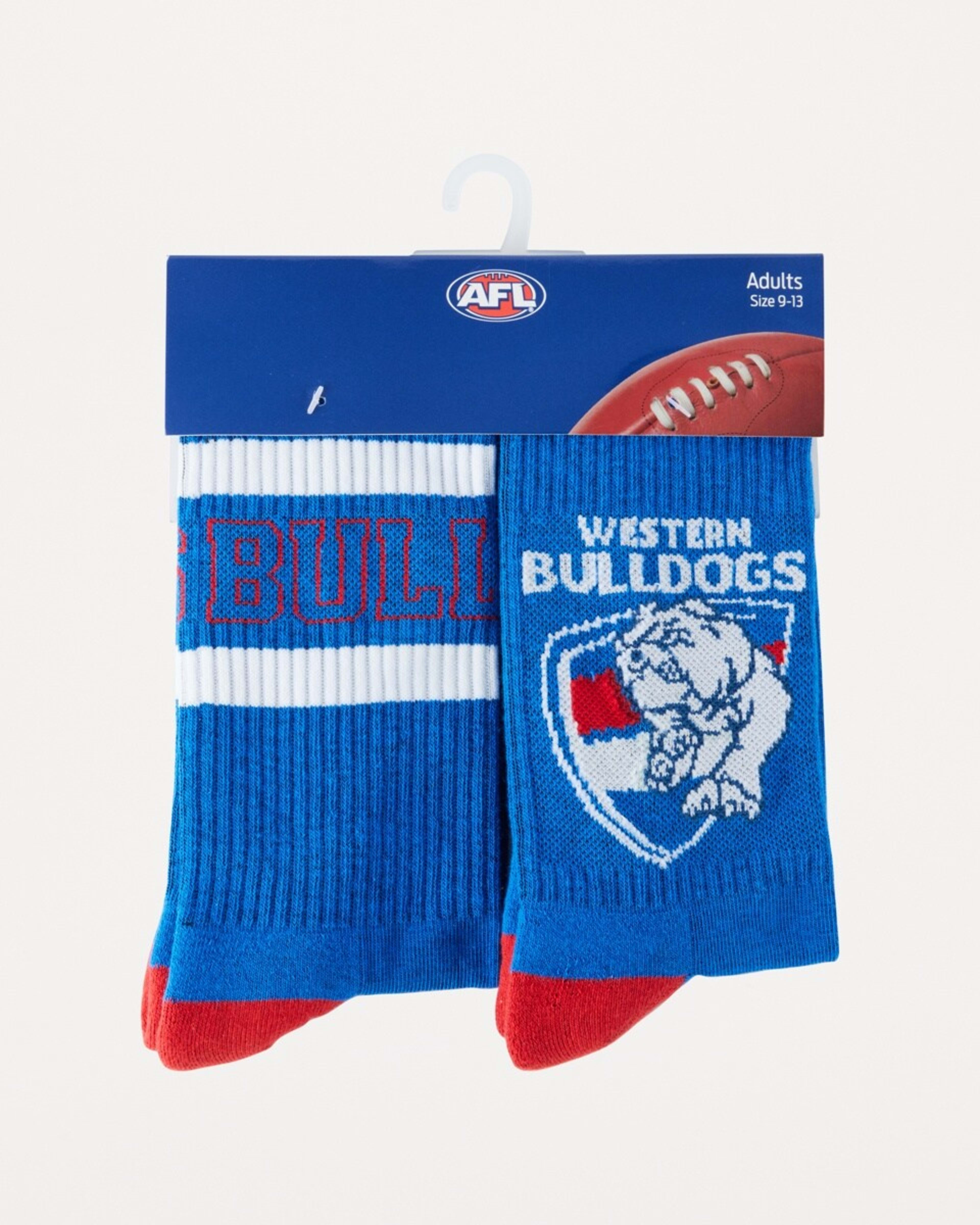 3 2 Pack Official AFL Adult Socks Bulldogs, 3 of 3