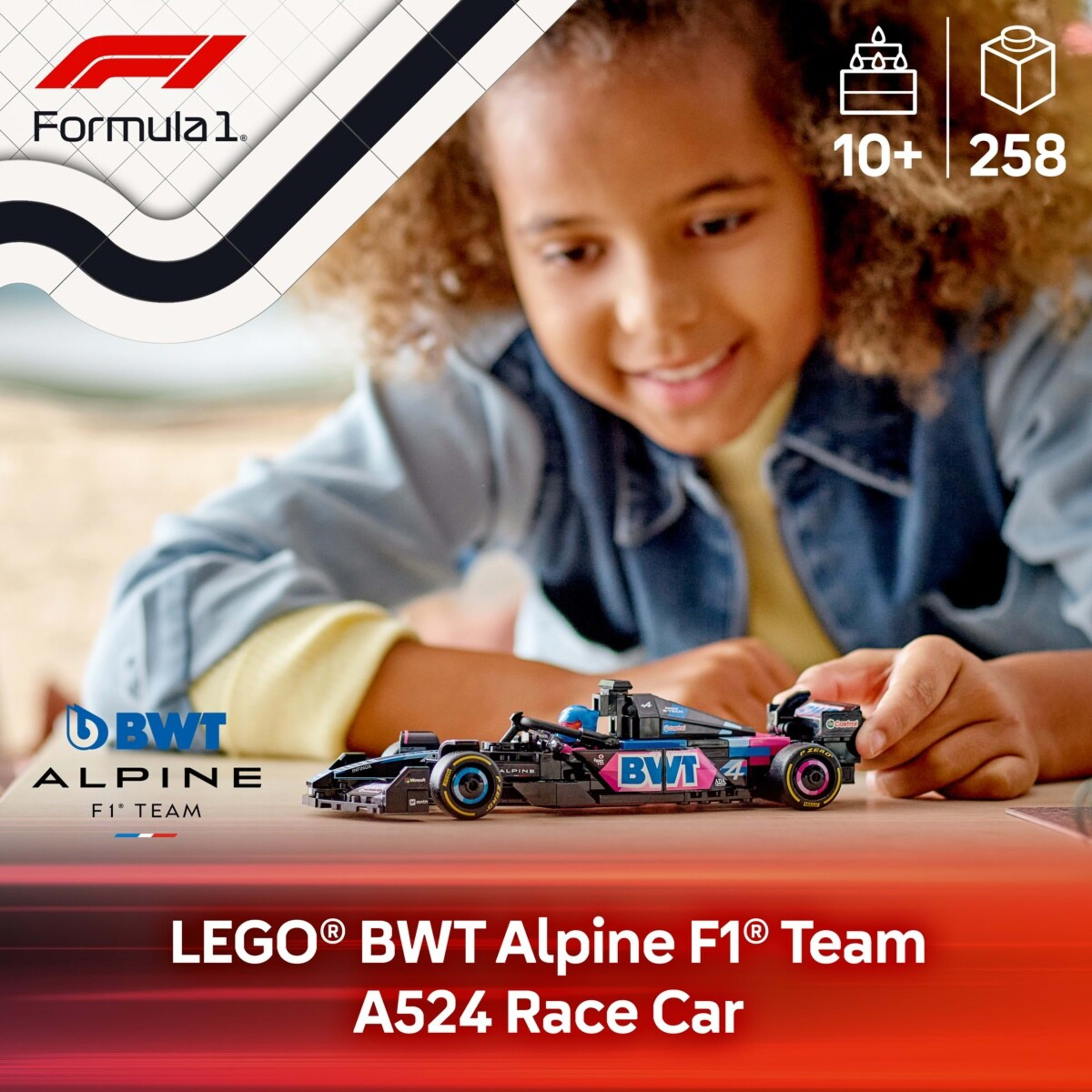 4 LEGO Speed Champions BWT Alpine F1 Team A524 Race Car 77248, 4 of 11