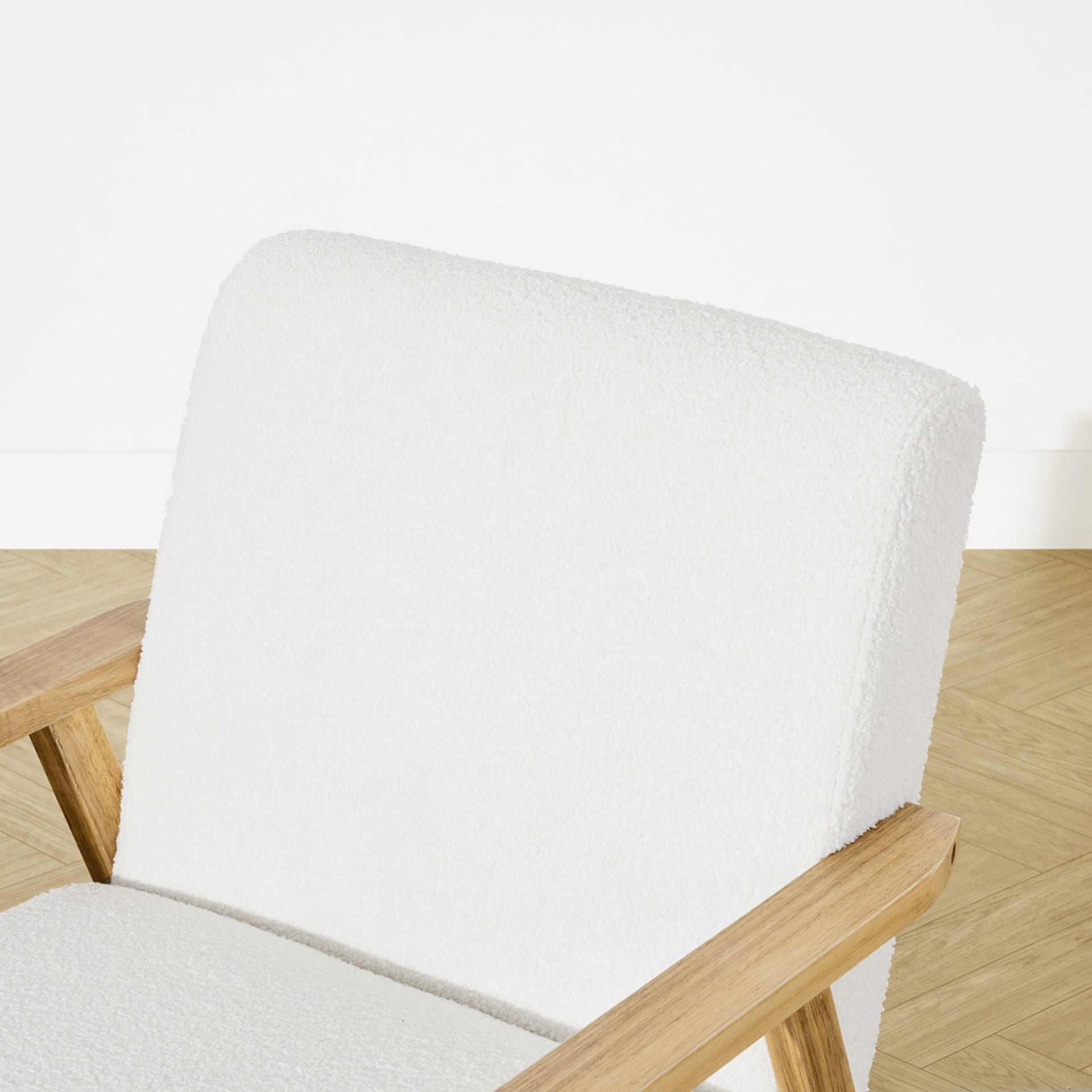 Timber Boucle Chair Kmart
