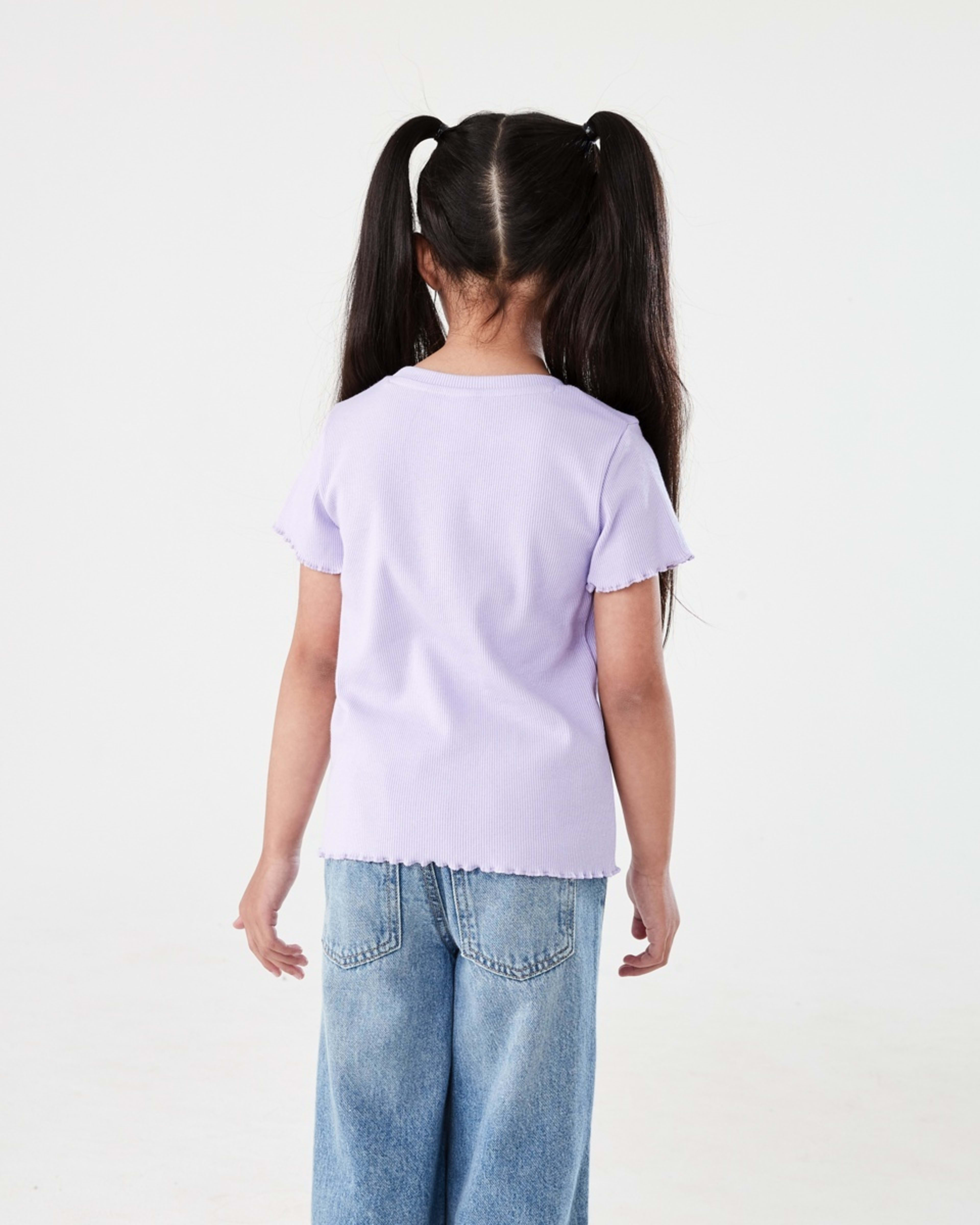 2 Short Sleeve Rib T-shirt PASTEL LILAC, 2 of 8