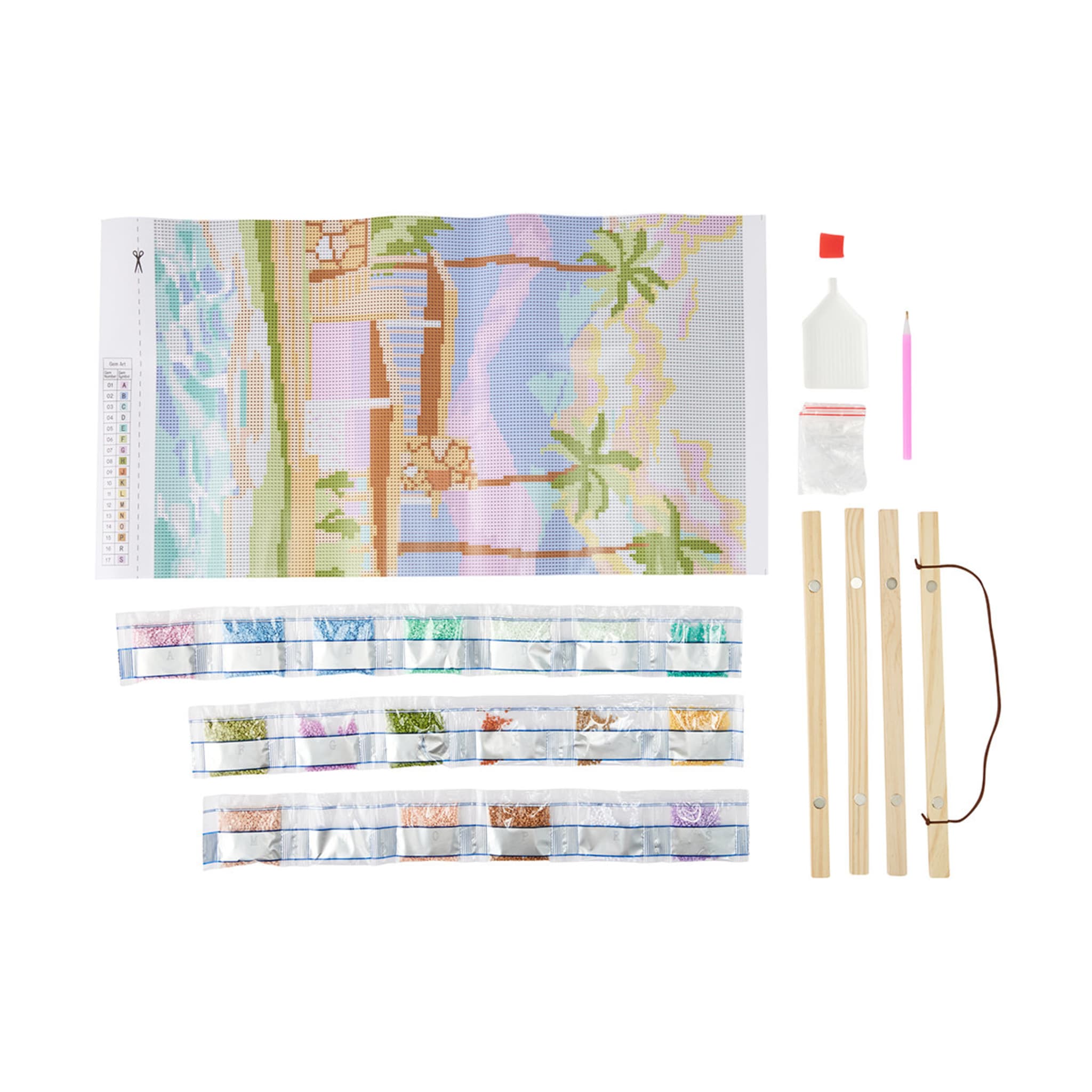 Sparkle Gem Art Wall Hanging Kit House Kmart NZ