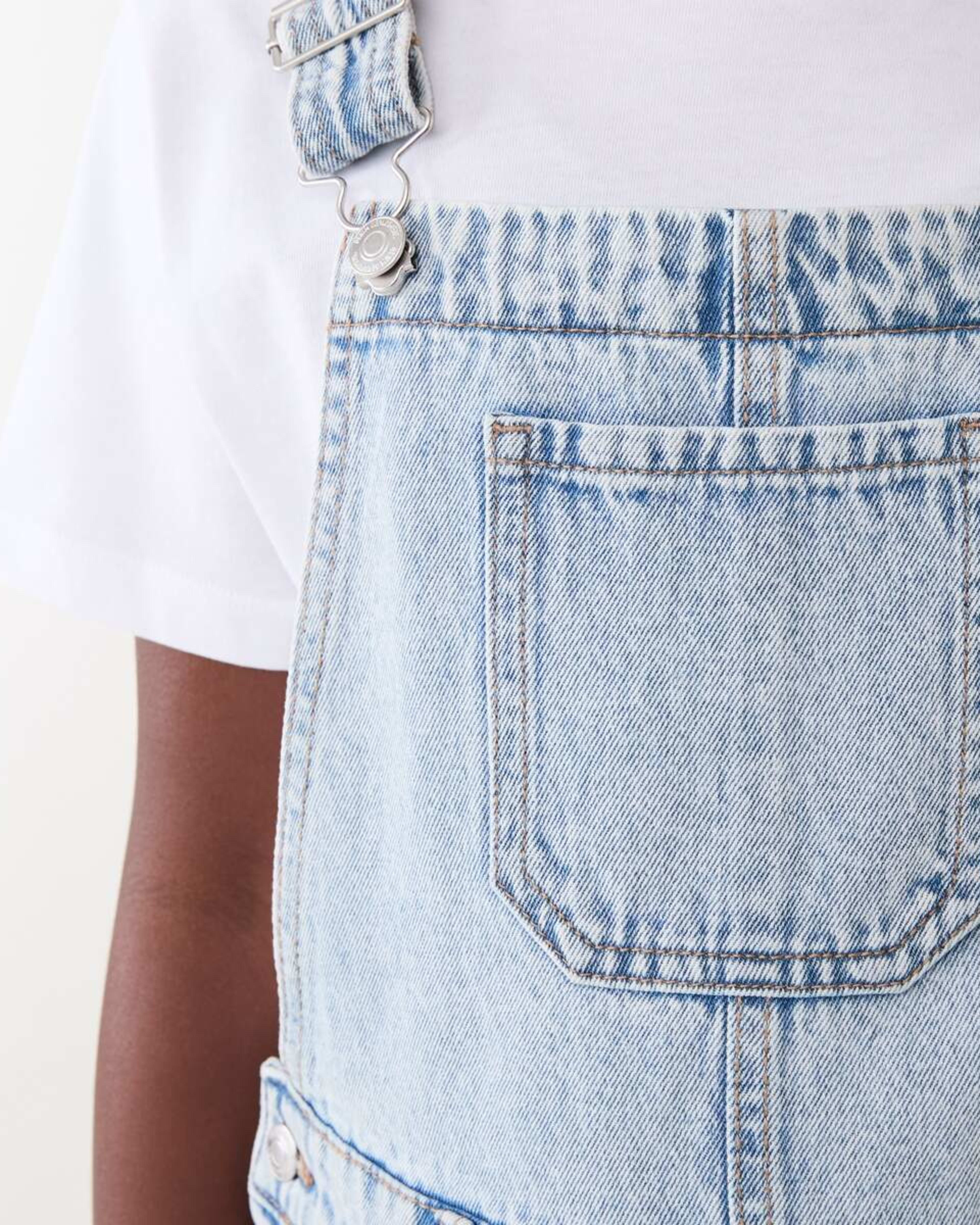 4 Denim Dungarees LIGHT WASH, 4 of 8