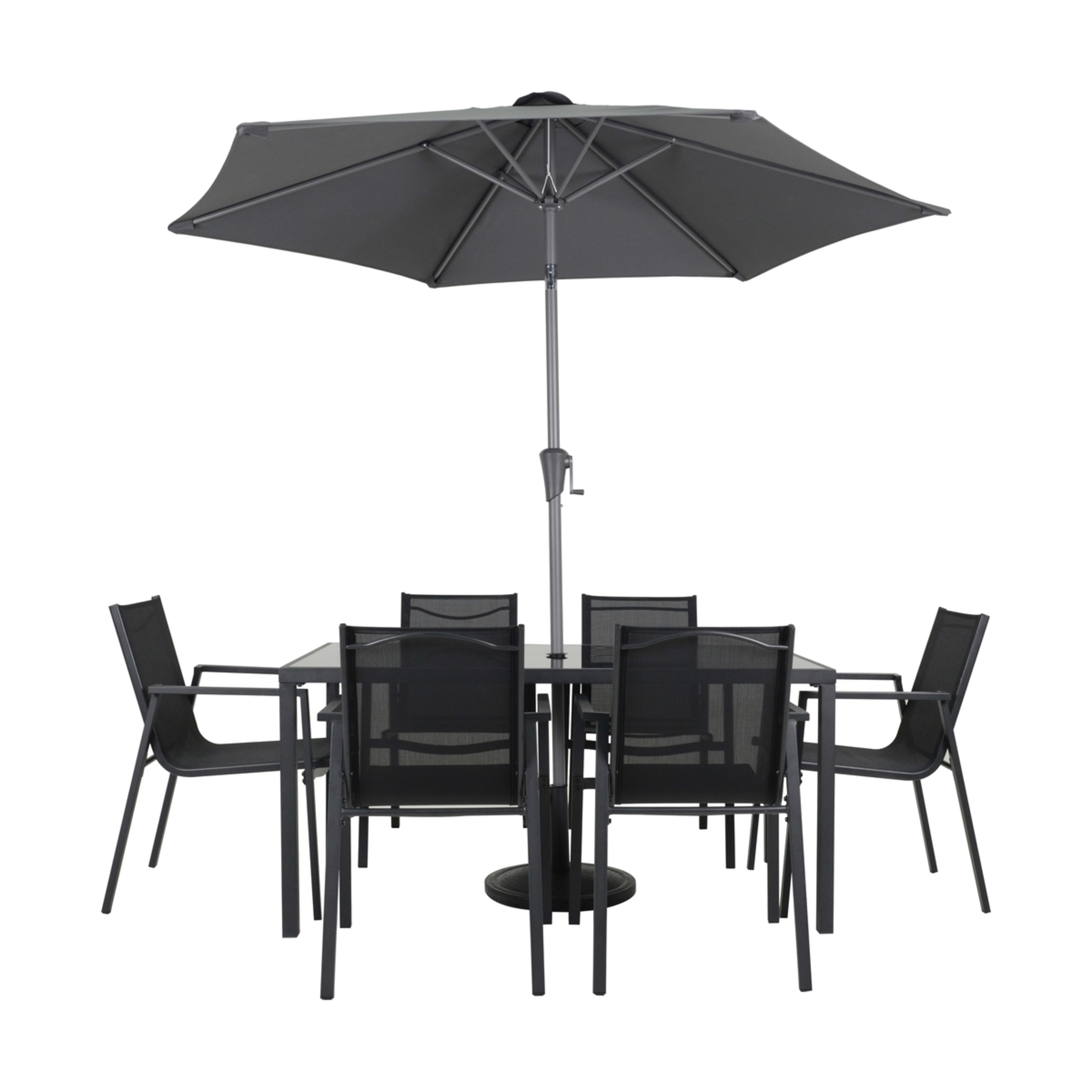 10 Market Umbrella - Charcoal, 10 of 10