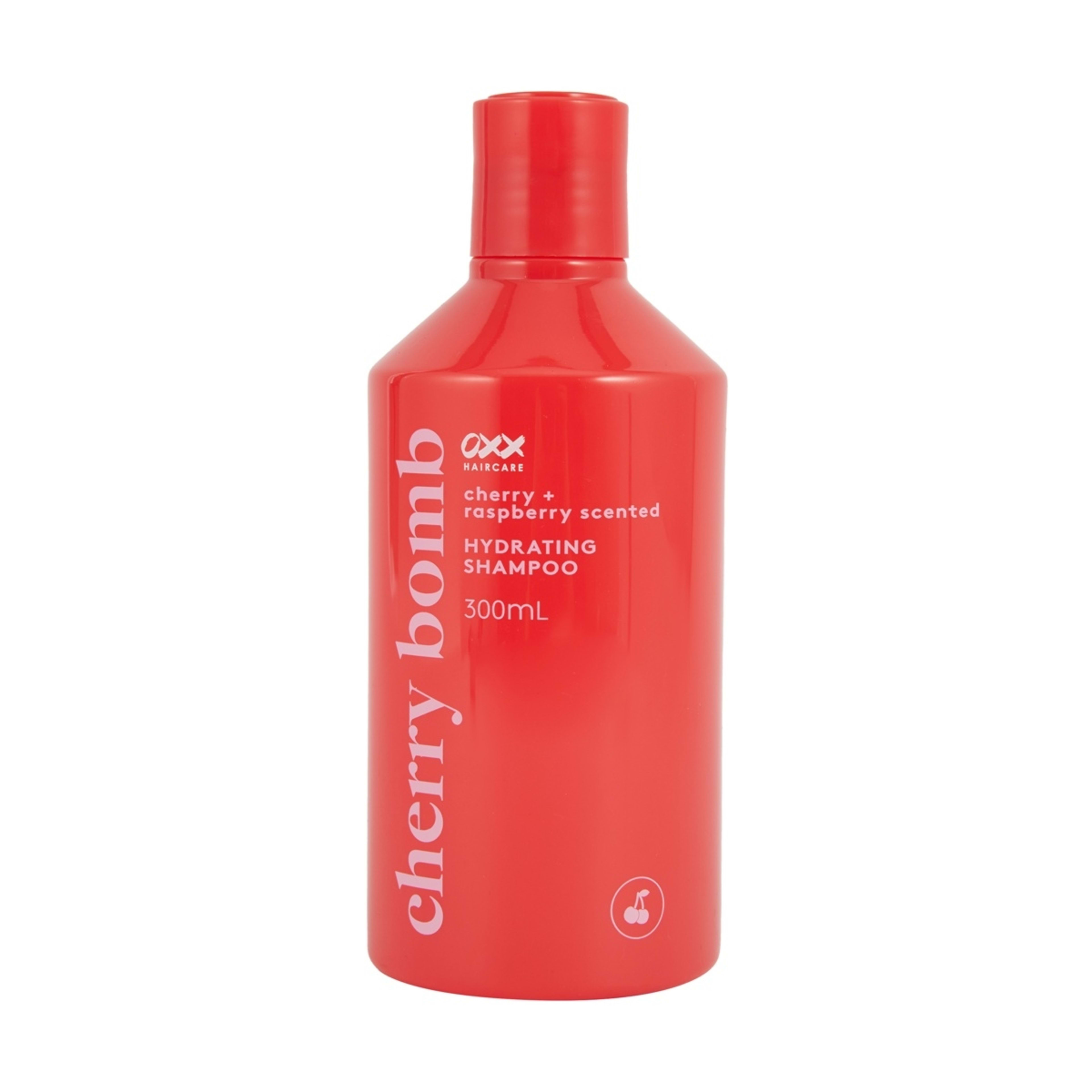 1 OXX Haircare Cherry Bomb Hydrating Shampoo 300ml - Cherry and Raspberry Scented