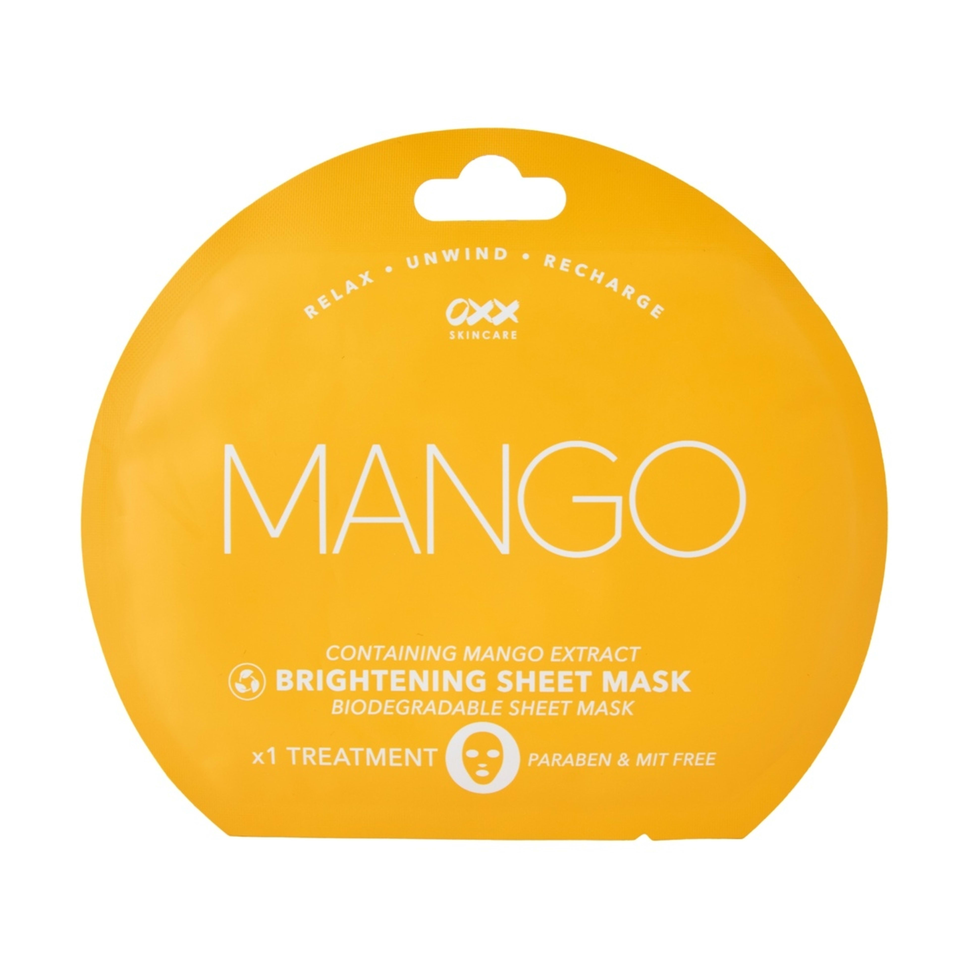 1 OXX Skincare Brightening Sheet Mask - Mango Extract