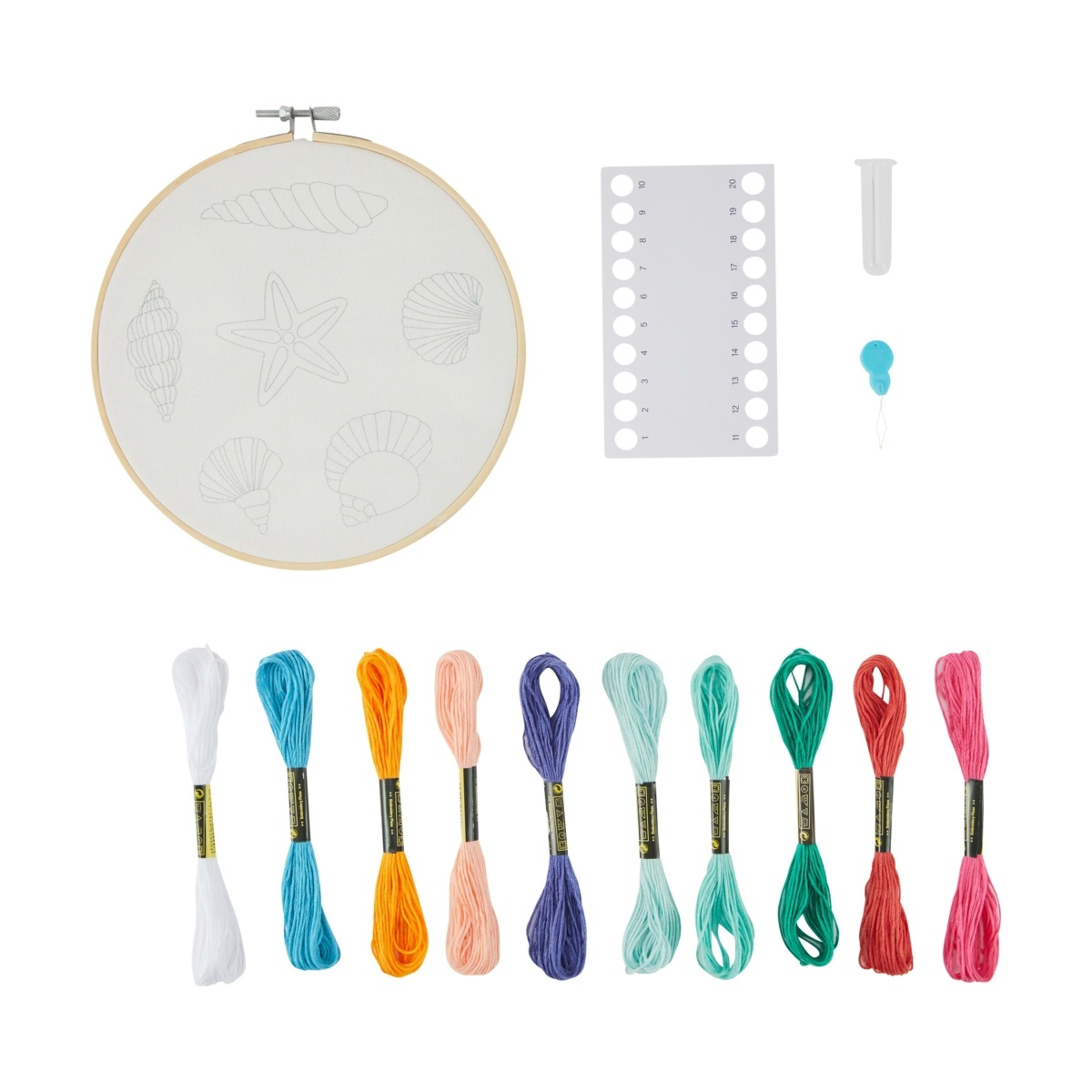 2 Shells Embroidery Kit, 2 of 3