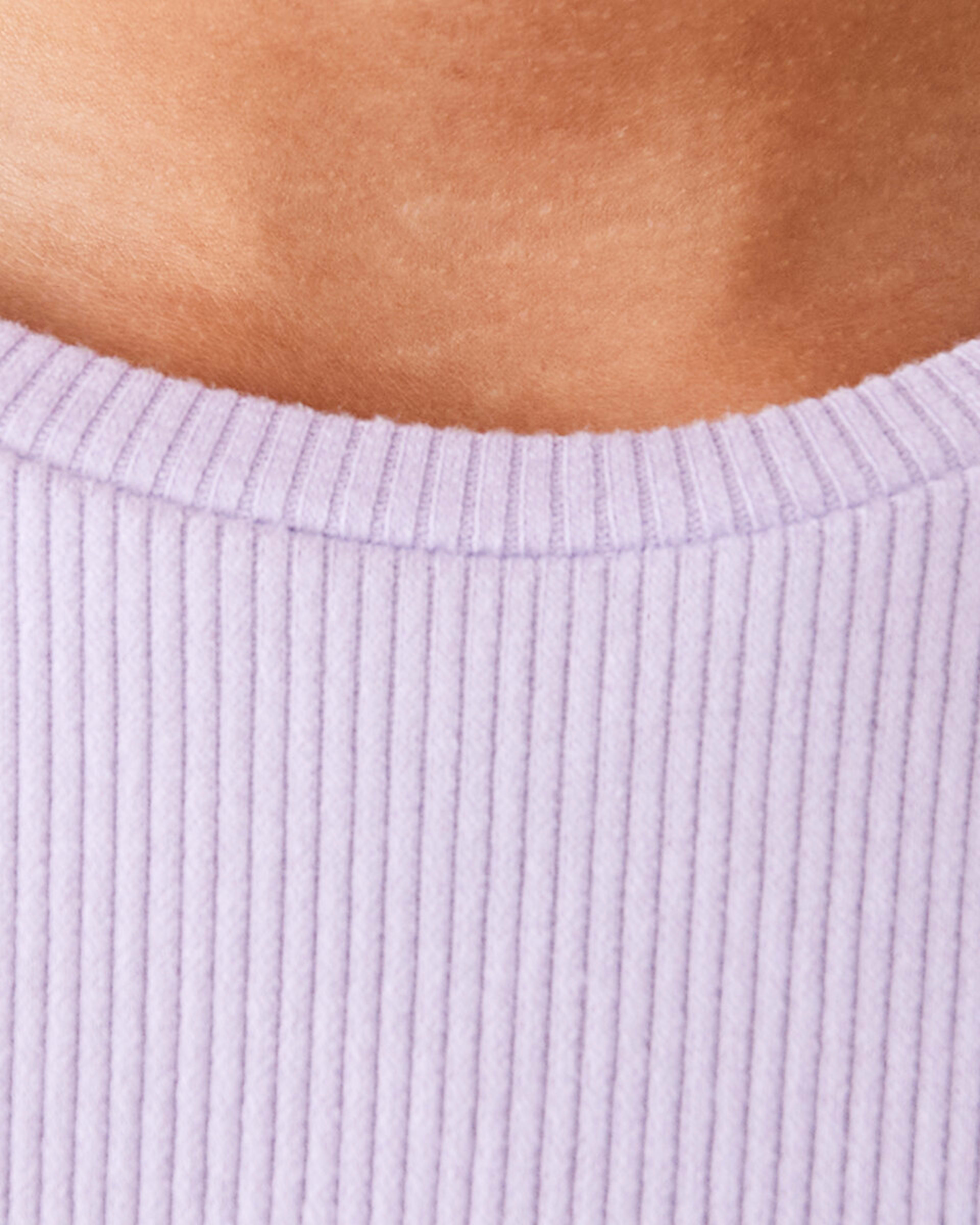 5 Short Sleeve Rib Top Pst Purple, 5 of 9