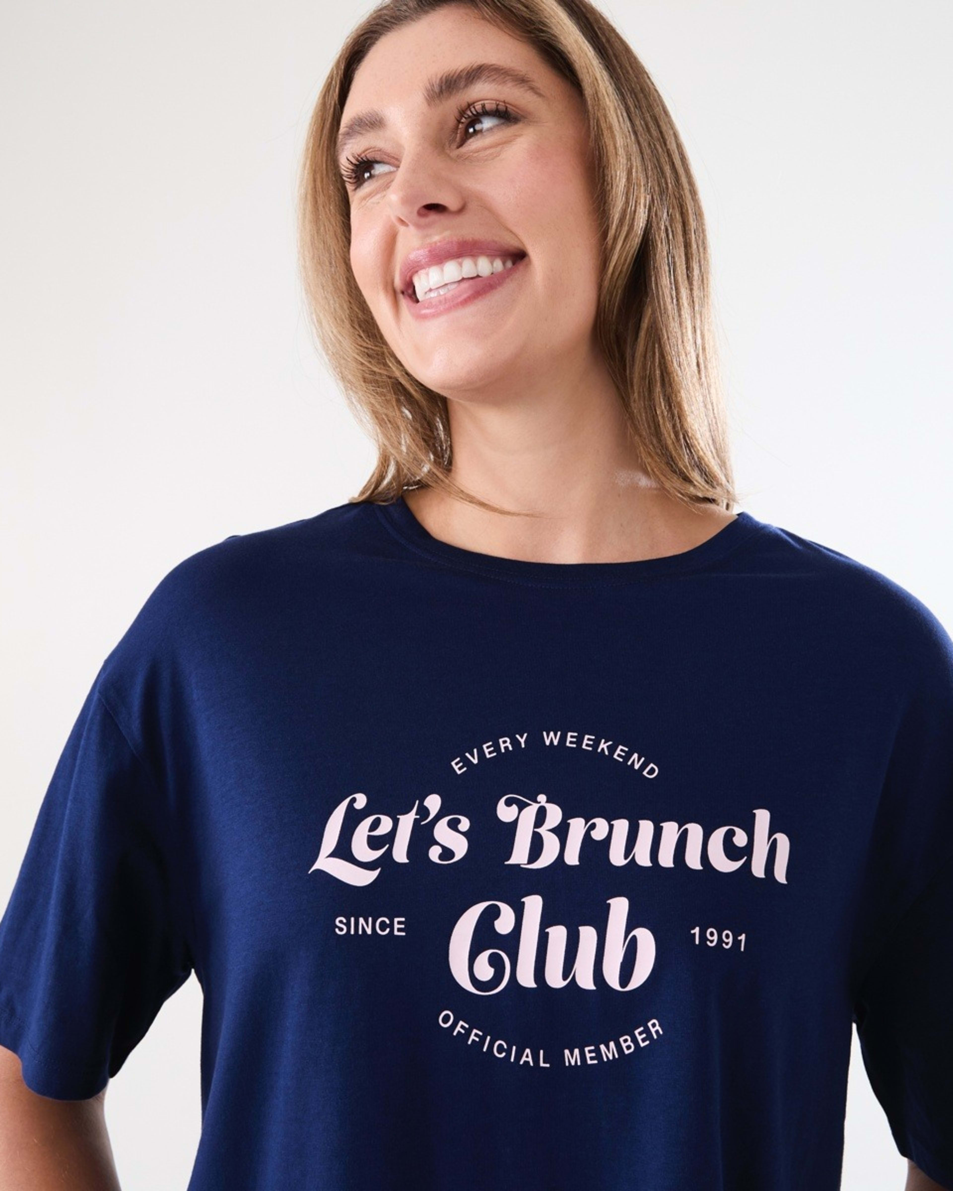4 Knit T-shirt and Shorts Pyjama Set BRUNCH CLUB BALLERINA, 4 of 6