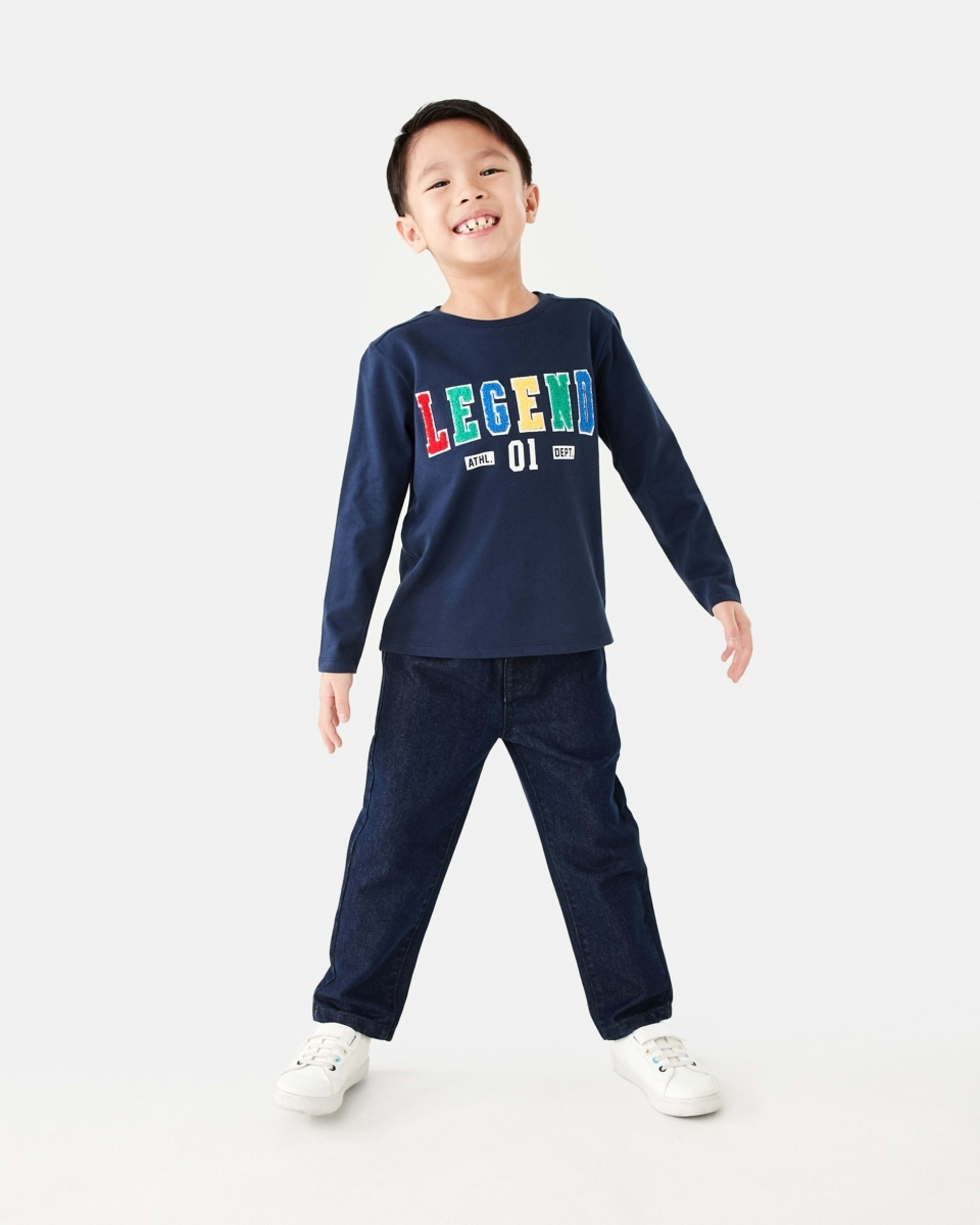 5 Long Sleeve Boucle T-shirt Legend Varsity, 5 of 8