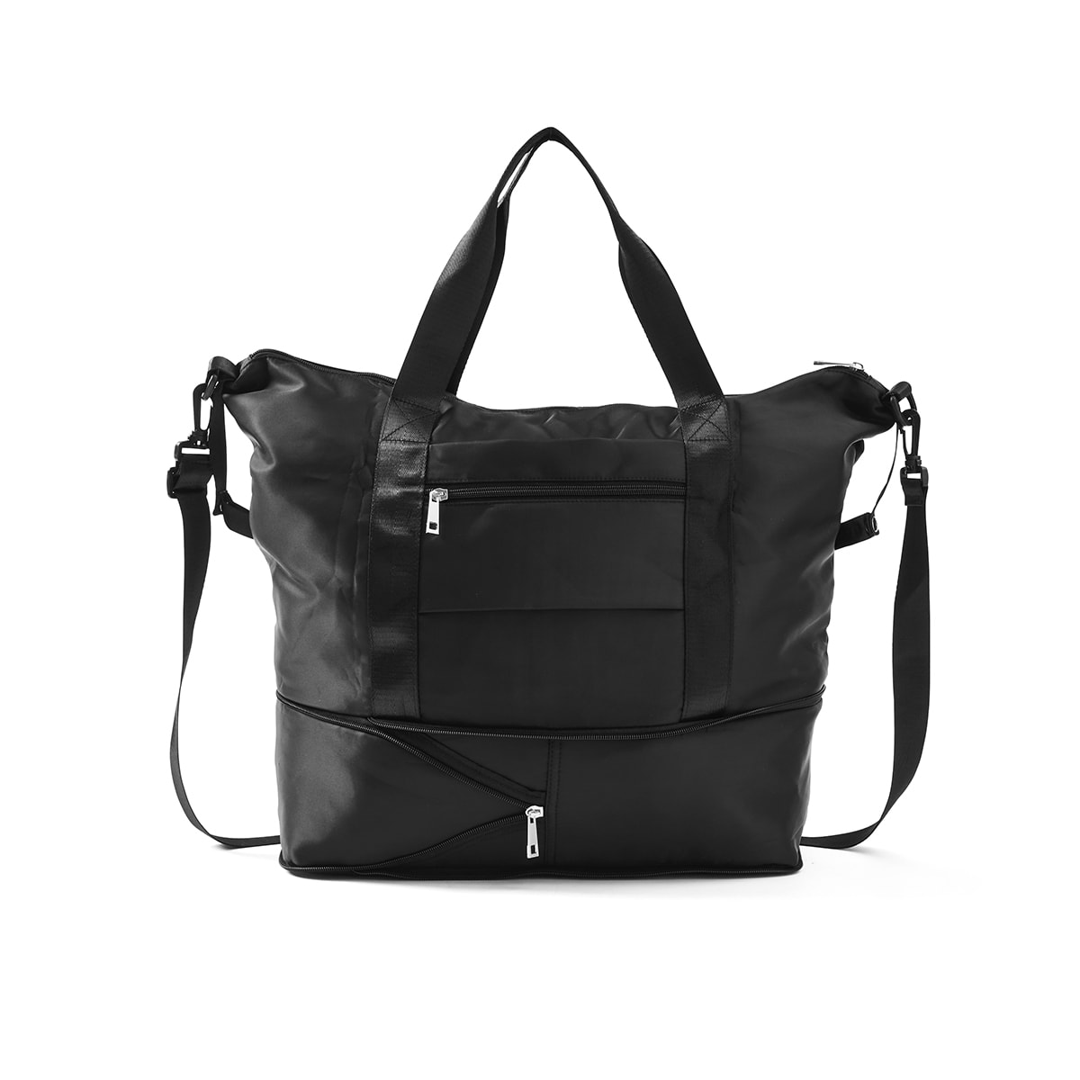 Packable Expandable Tote Black Kmart
