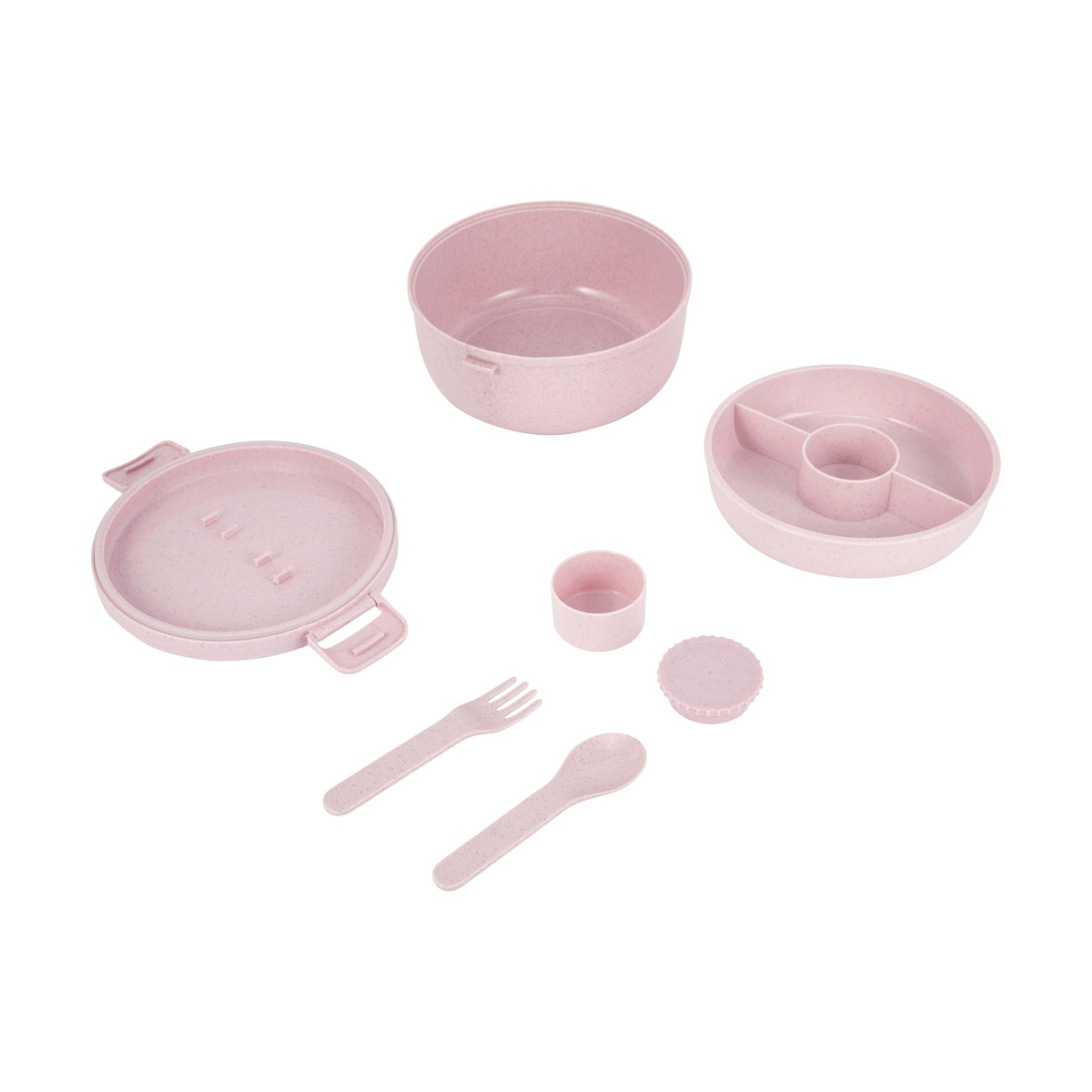 4 Pink Wheat Straw Salad Bowl, 4 of 5