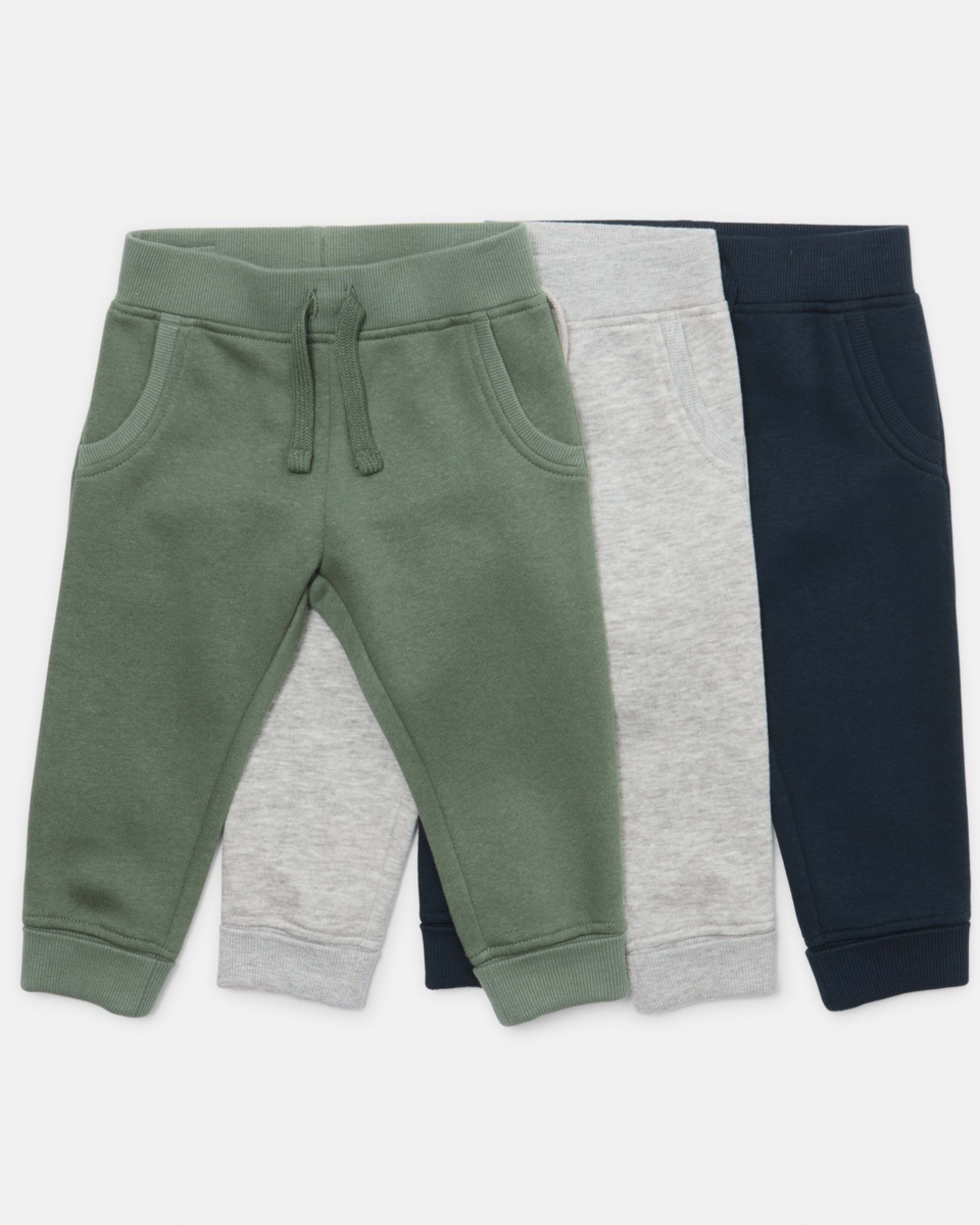 1 3 Pack Trackpants Green Grey, 1 of 8