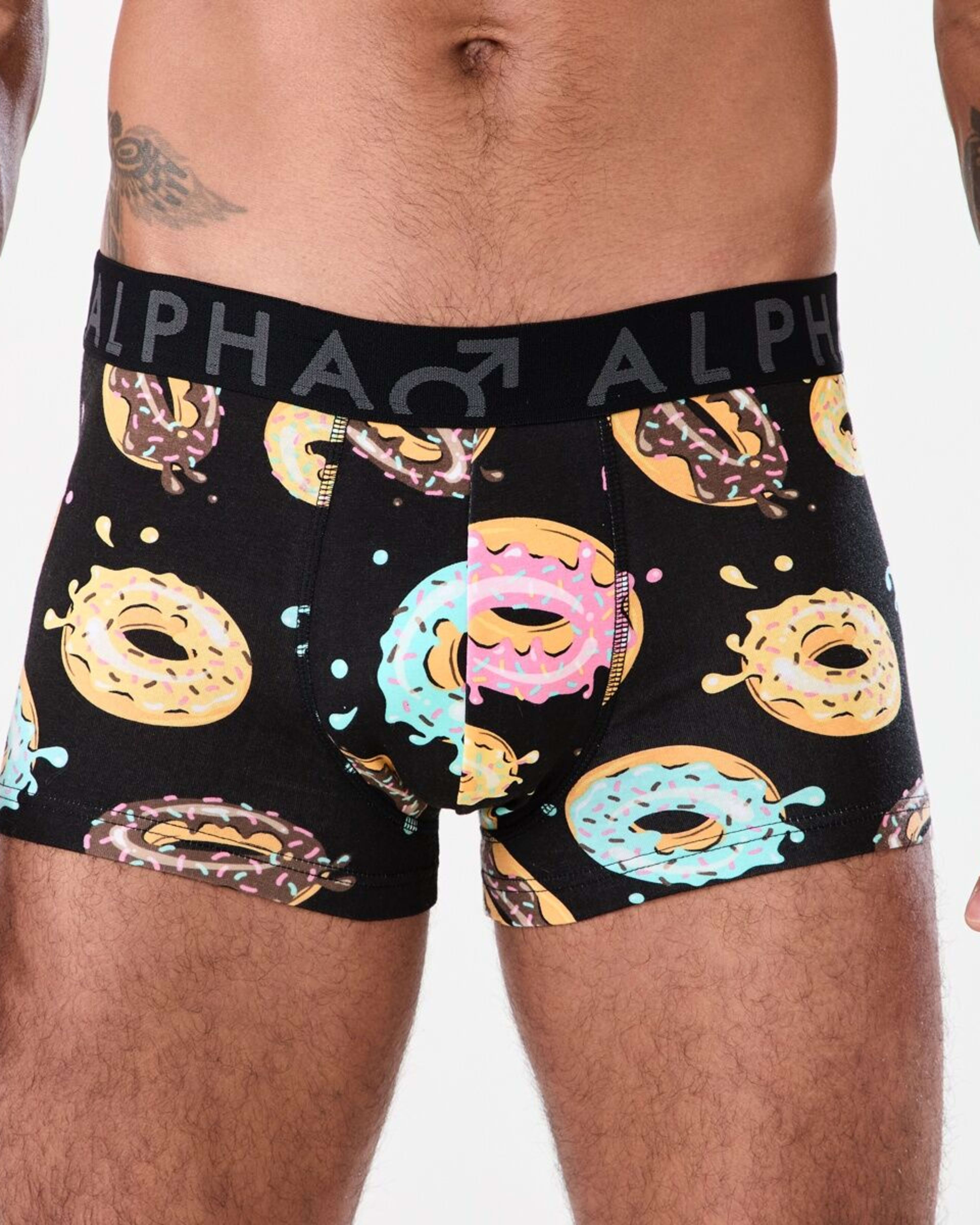 2 3 Pack Print Plain Trunks DONUT SPLATTER, 2 of 7