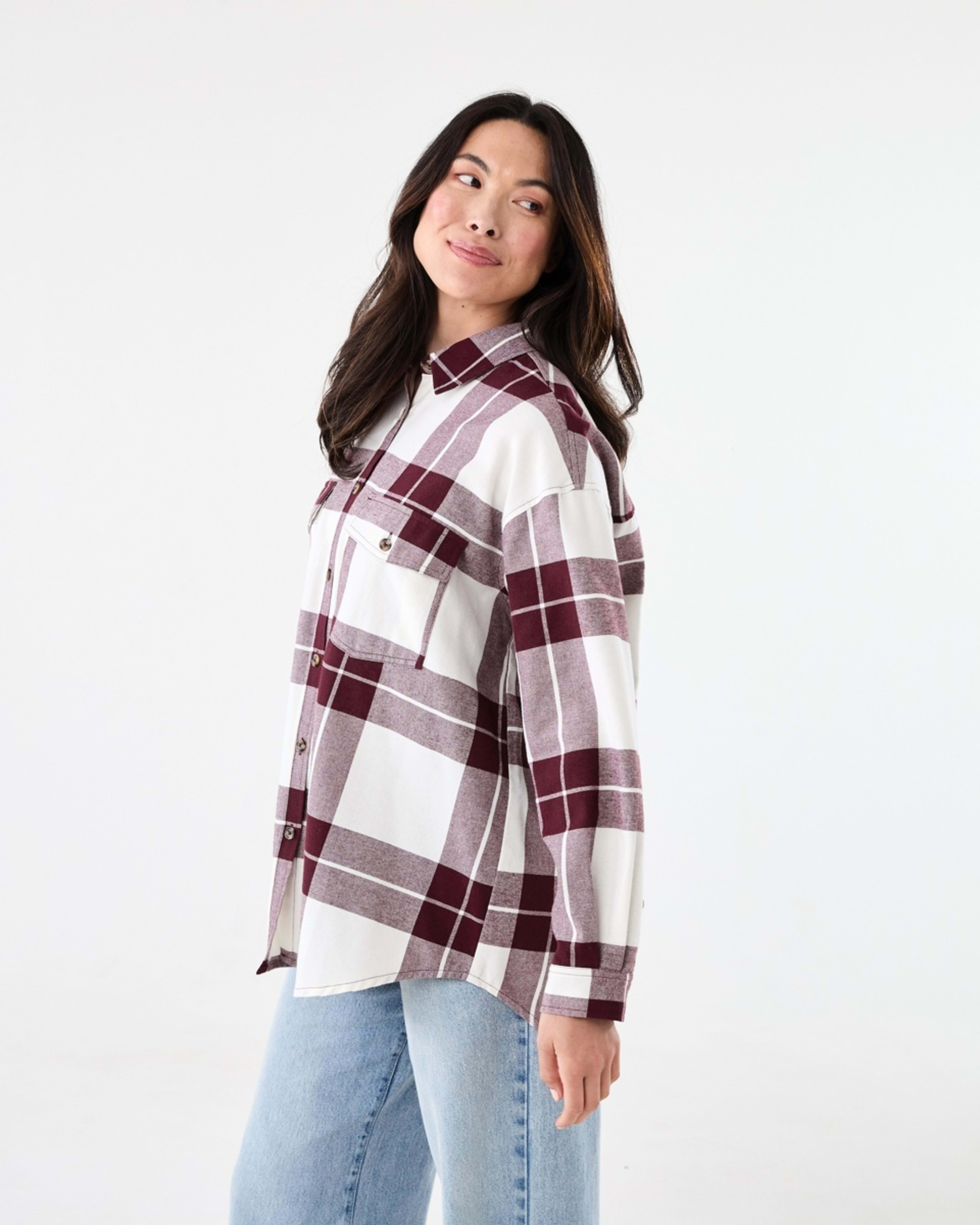 2 Long Sleeve Brushed Check Shirt Abi Check, 2 of 7