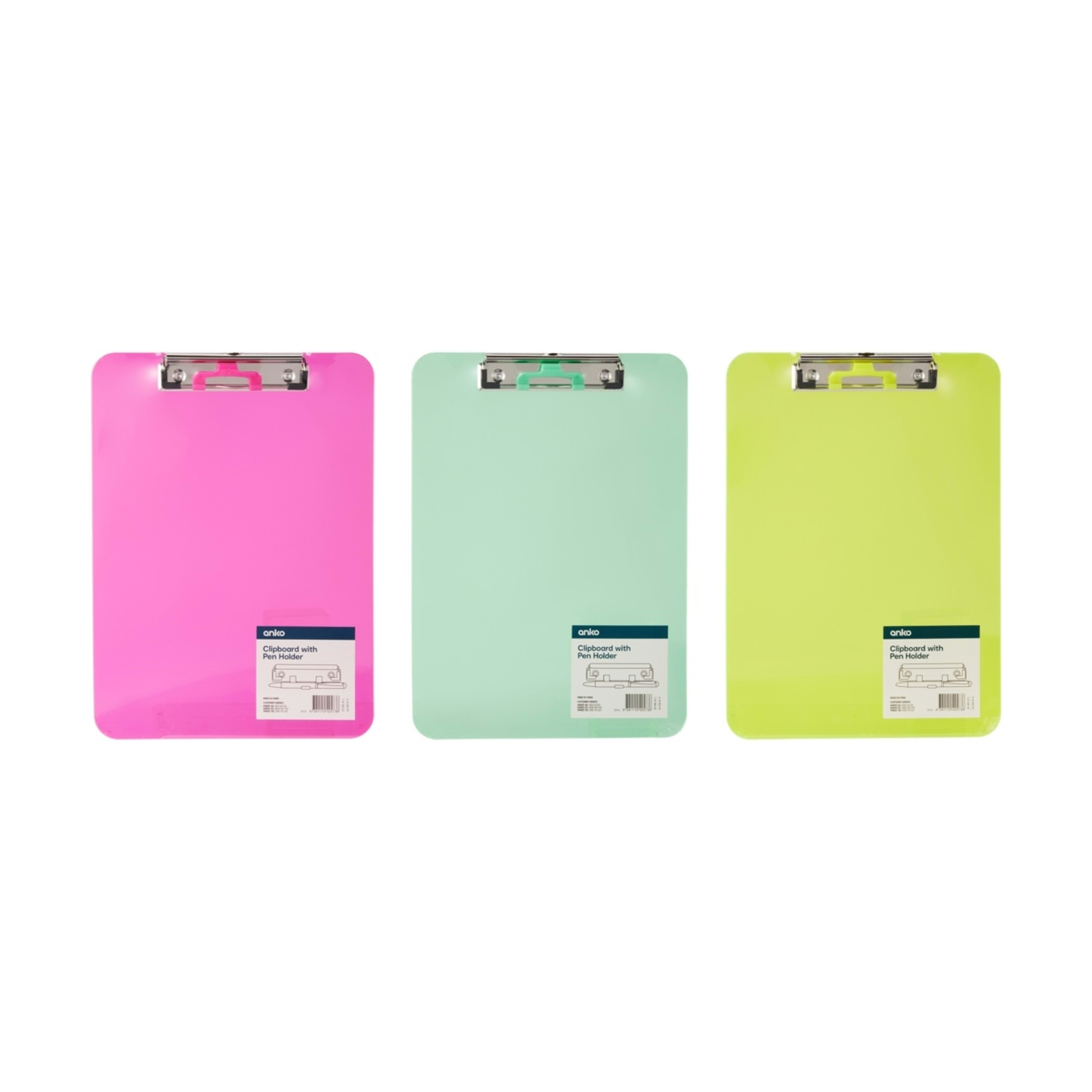 Clipboard with Pen Holder Assorted Kmart NZ