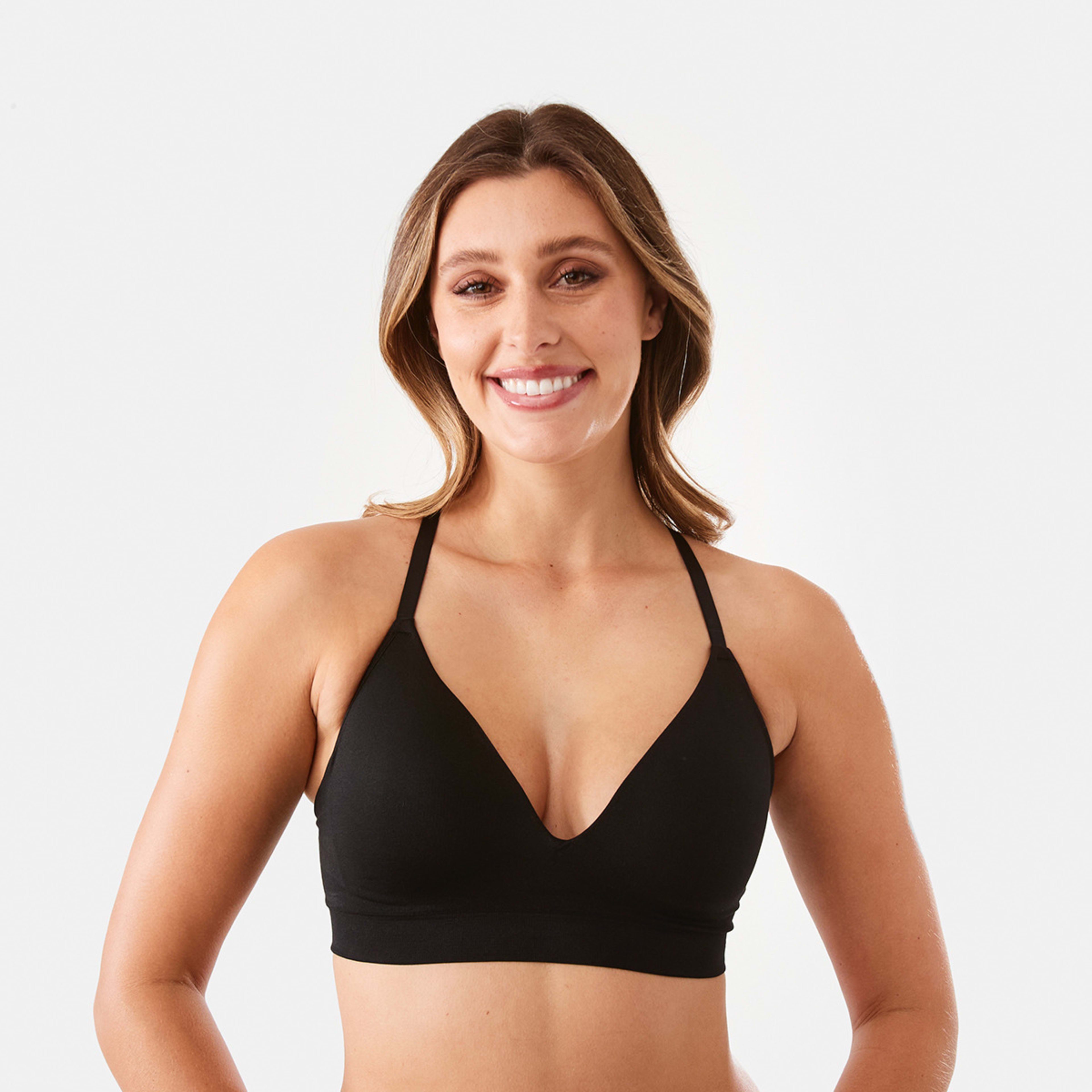 4 2 Pack Wirefree Racerback T-shirt Bra Sc Bk, 4 of 9