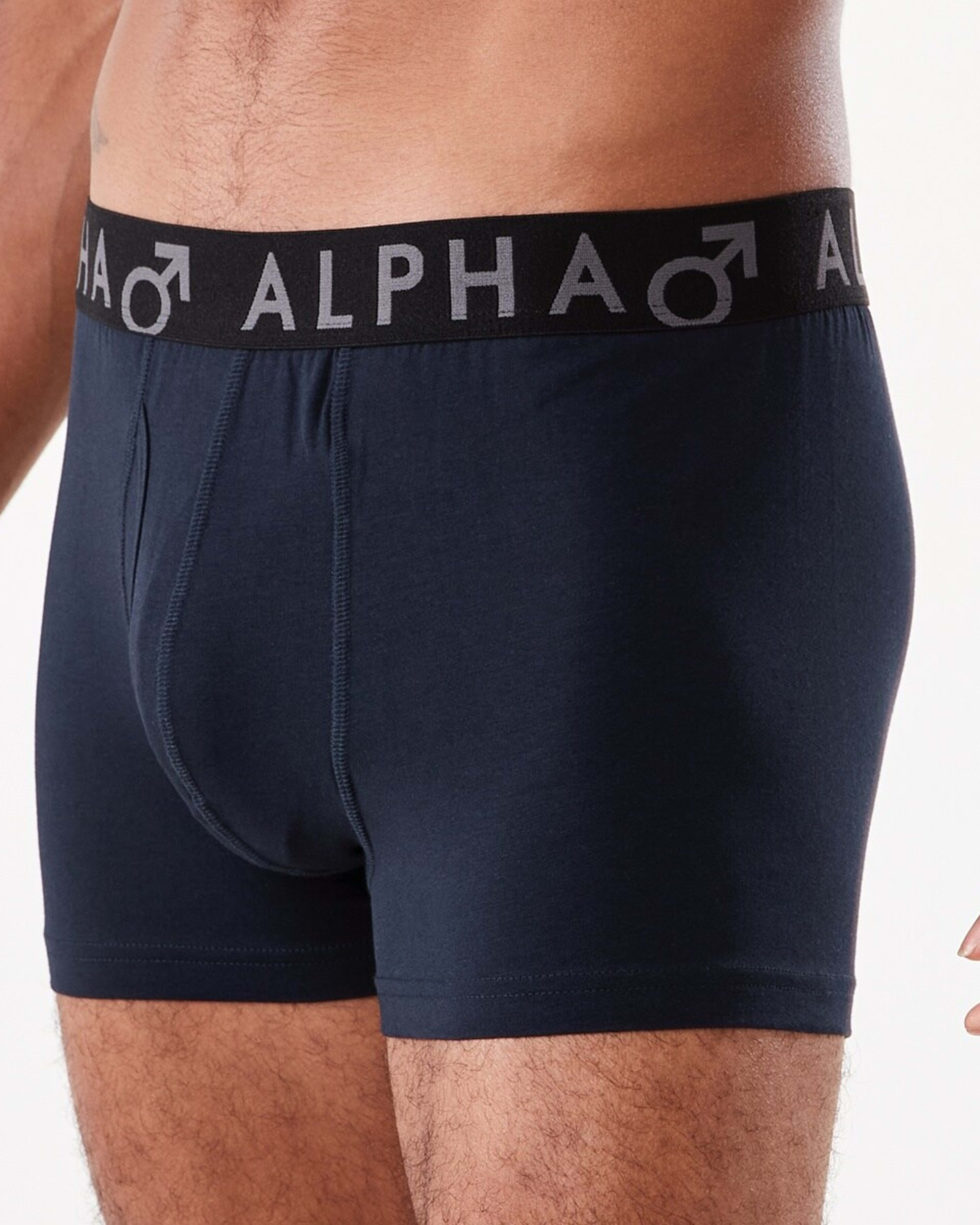 5 3 Pack Fly Front Plain Trunks DARKER BLUE, 5 of 7