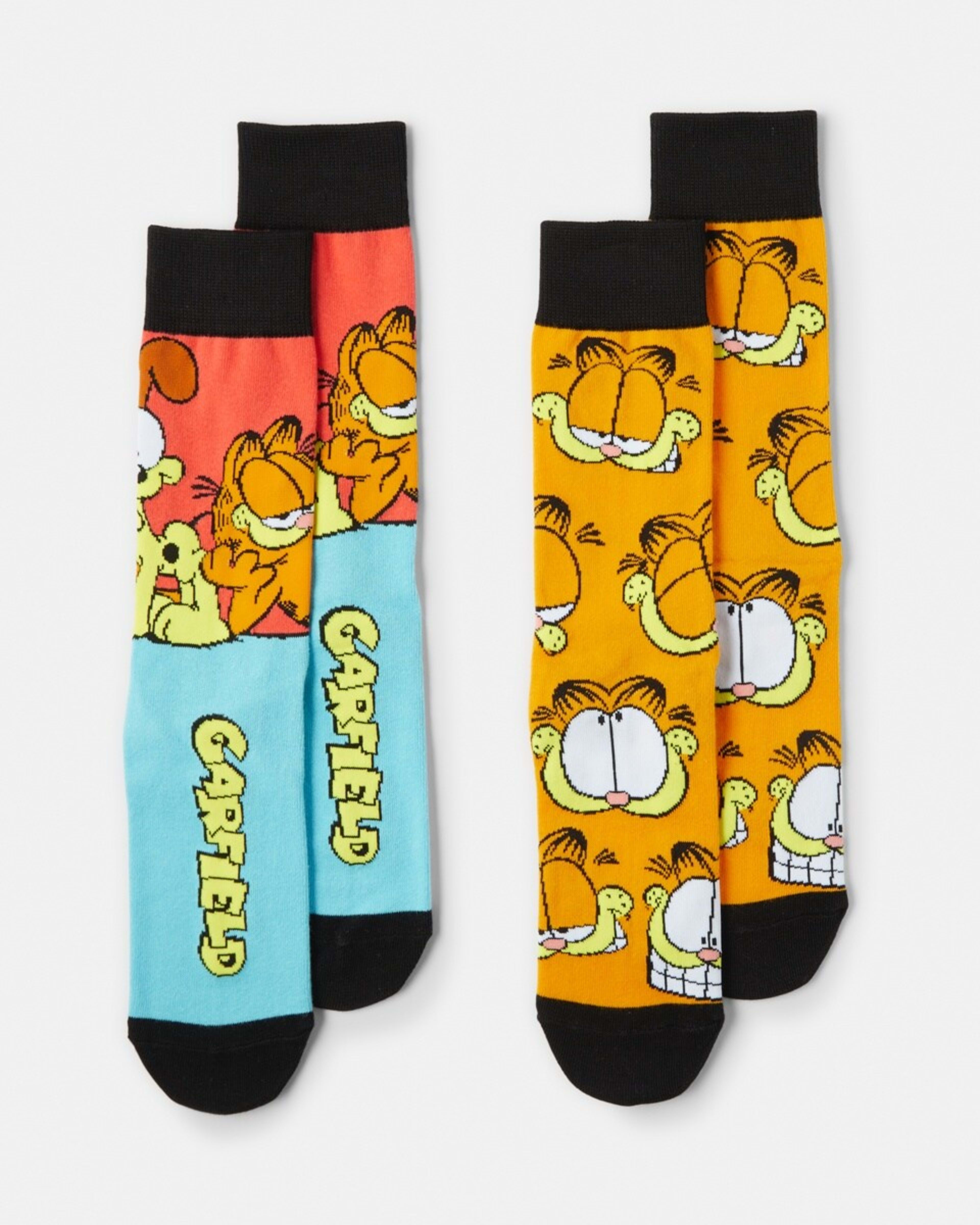 1 2 Pack License Socks Garfield, 1 of 3