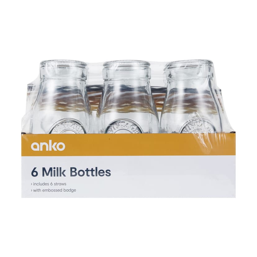 6 Milk Bottles Kmart