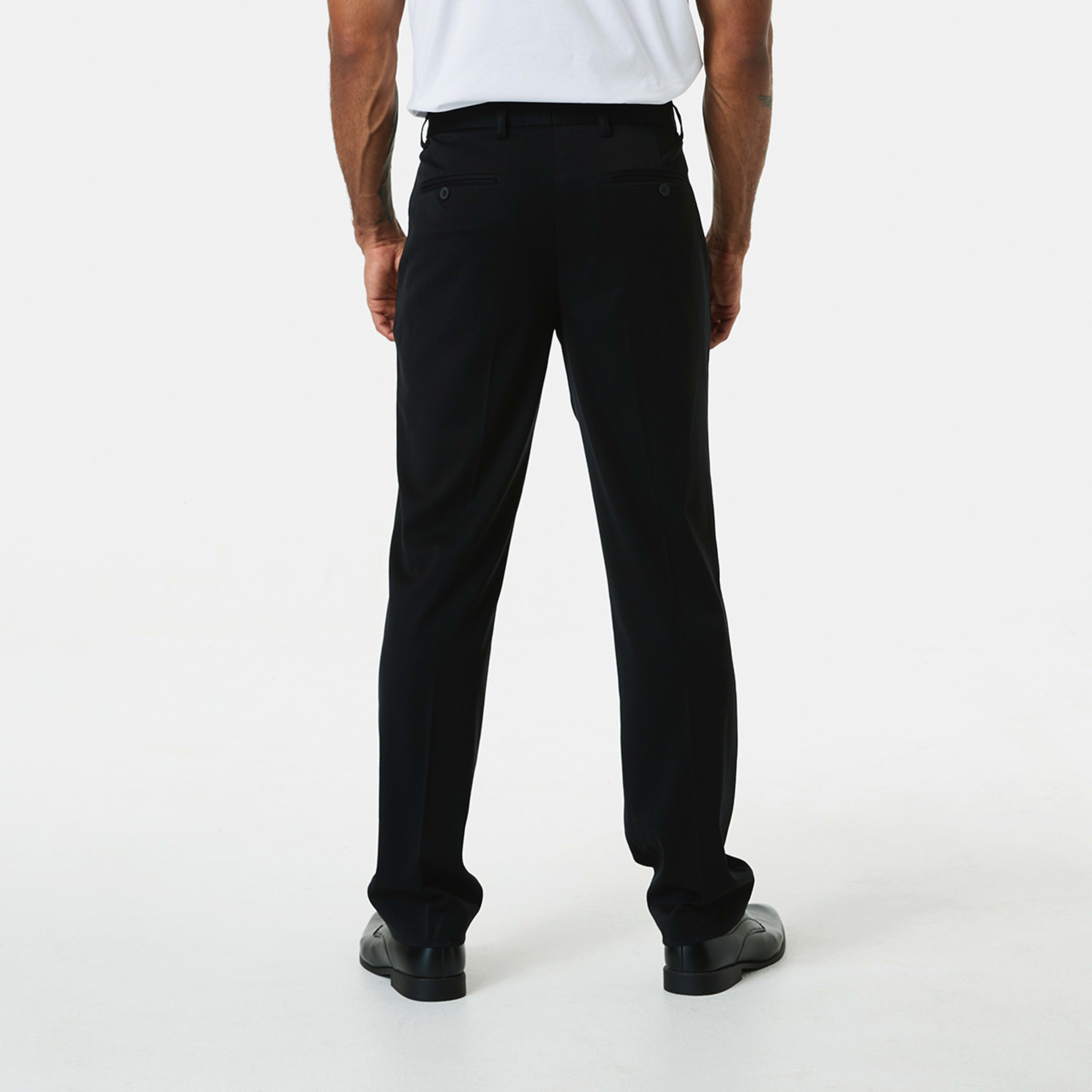 3 Workwear Slim Fit Business Pants Black, 3 of 5