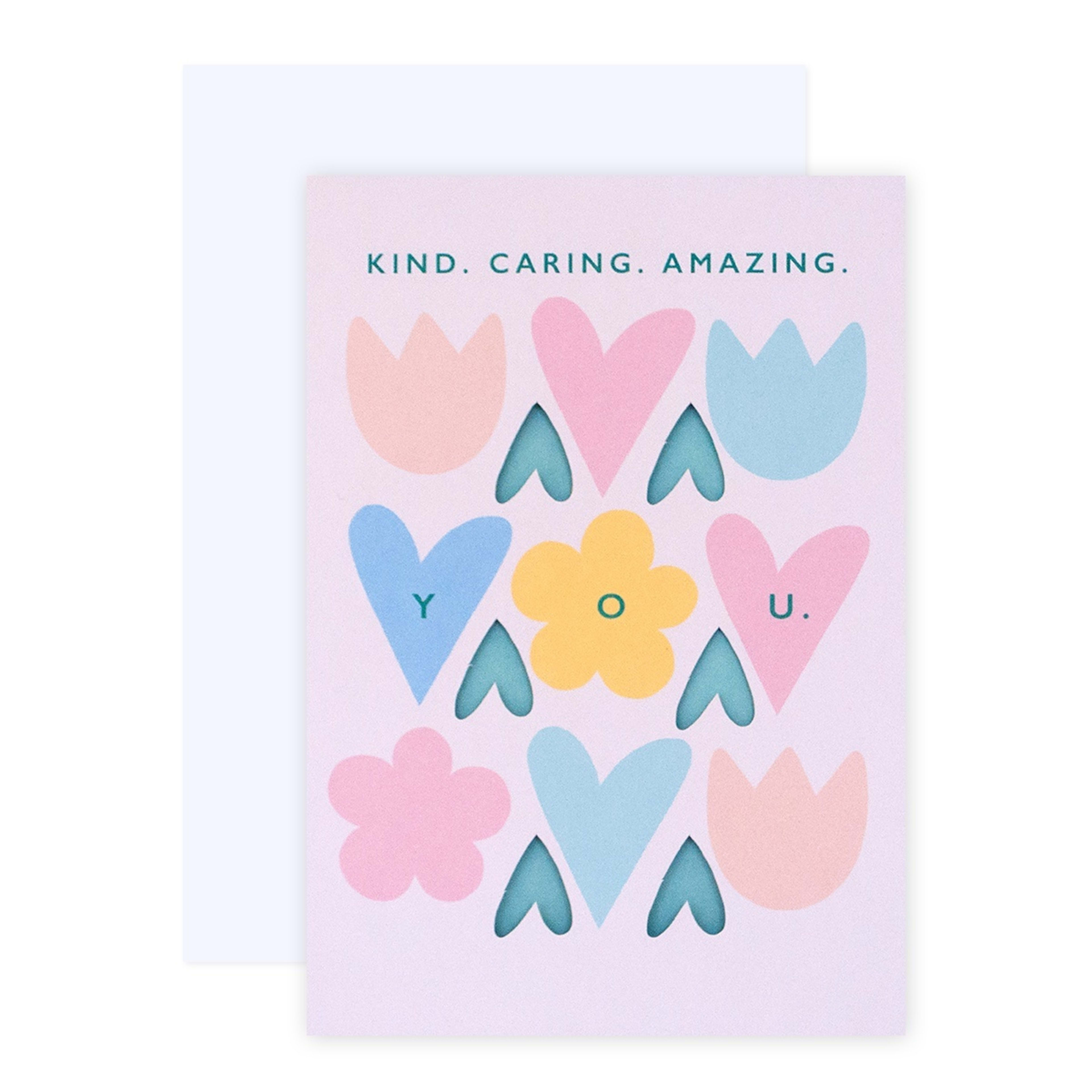 1 Hallmark Mother's Day Card - Kind. Caring. Amazing. You.