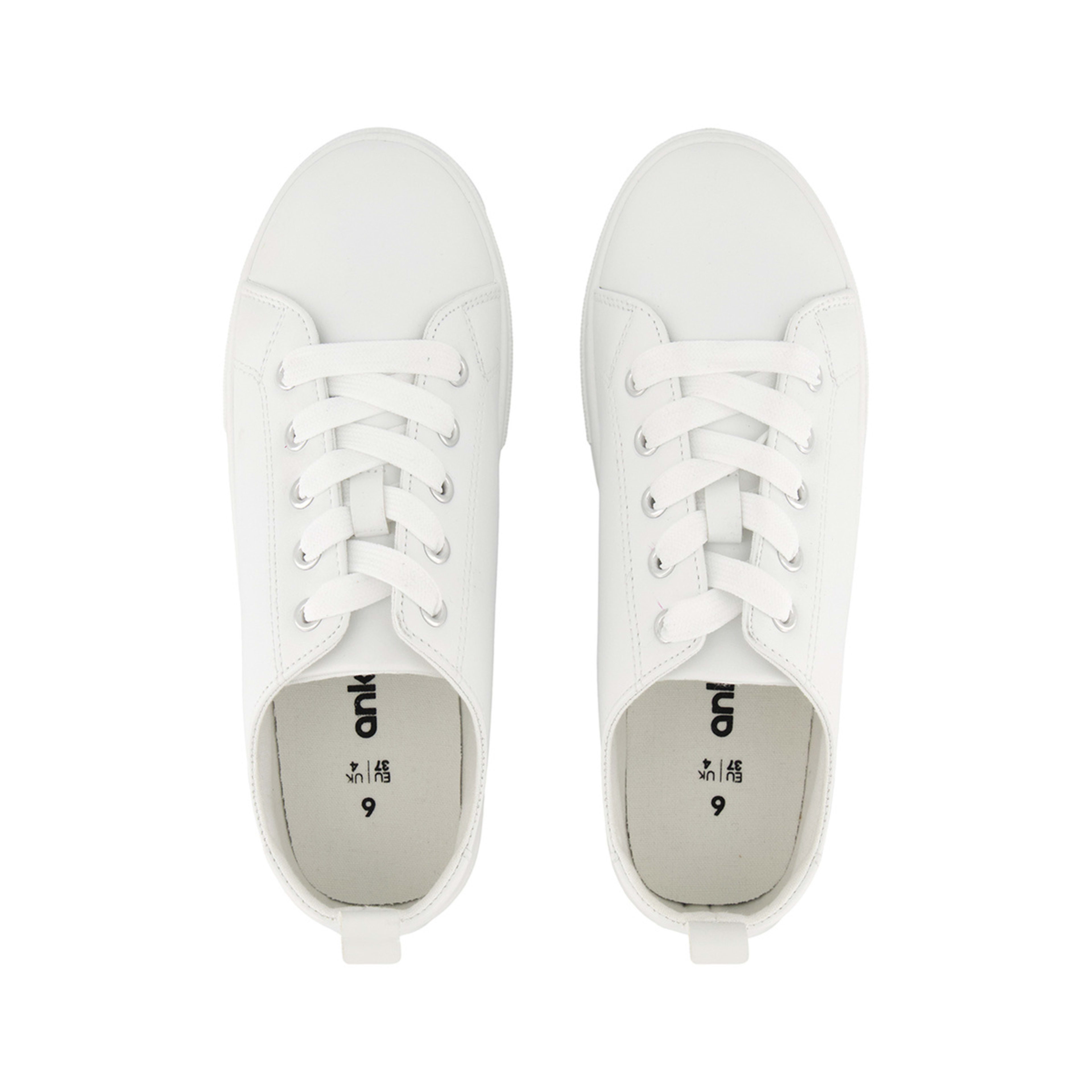 2 Platform Lace Up Sneakers White, 2 of 5