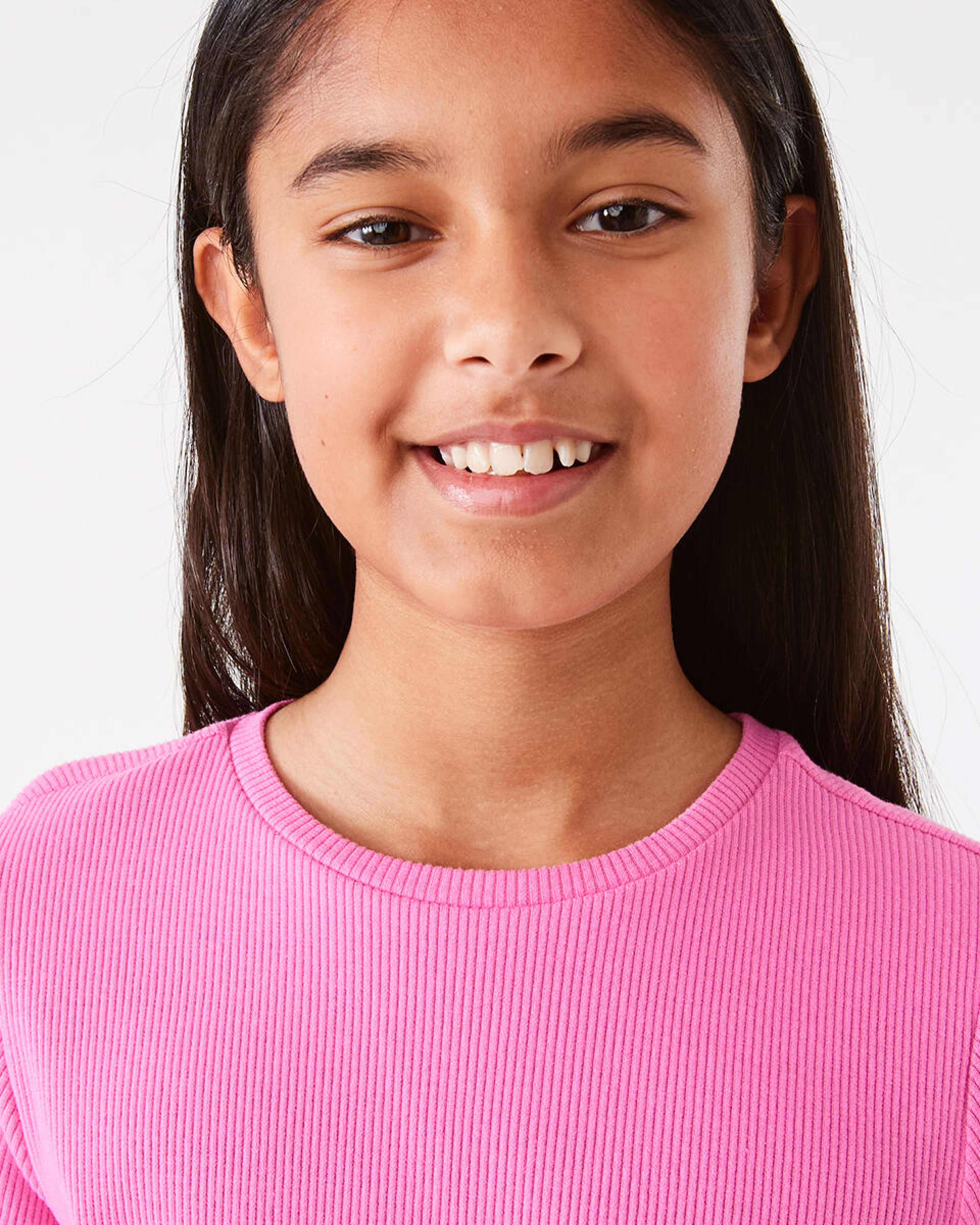 3 Short Sleeve Rib Top Azalea Pnk, 3 of 10